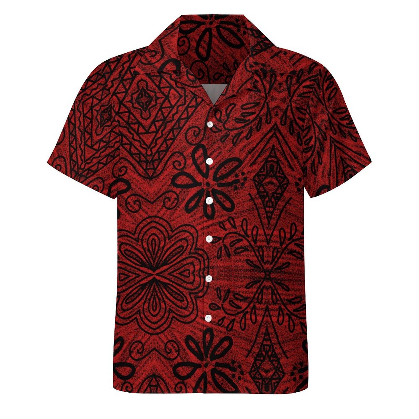Chemise noir imprimé fleur