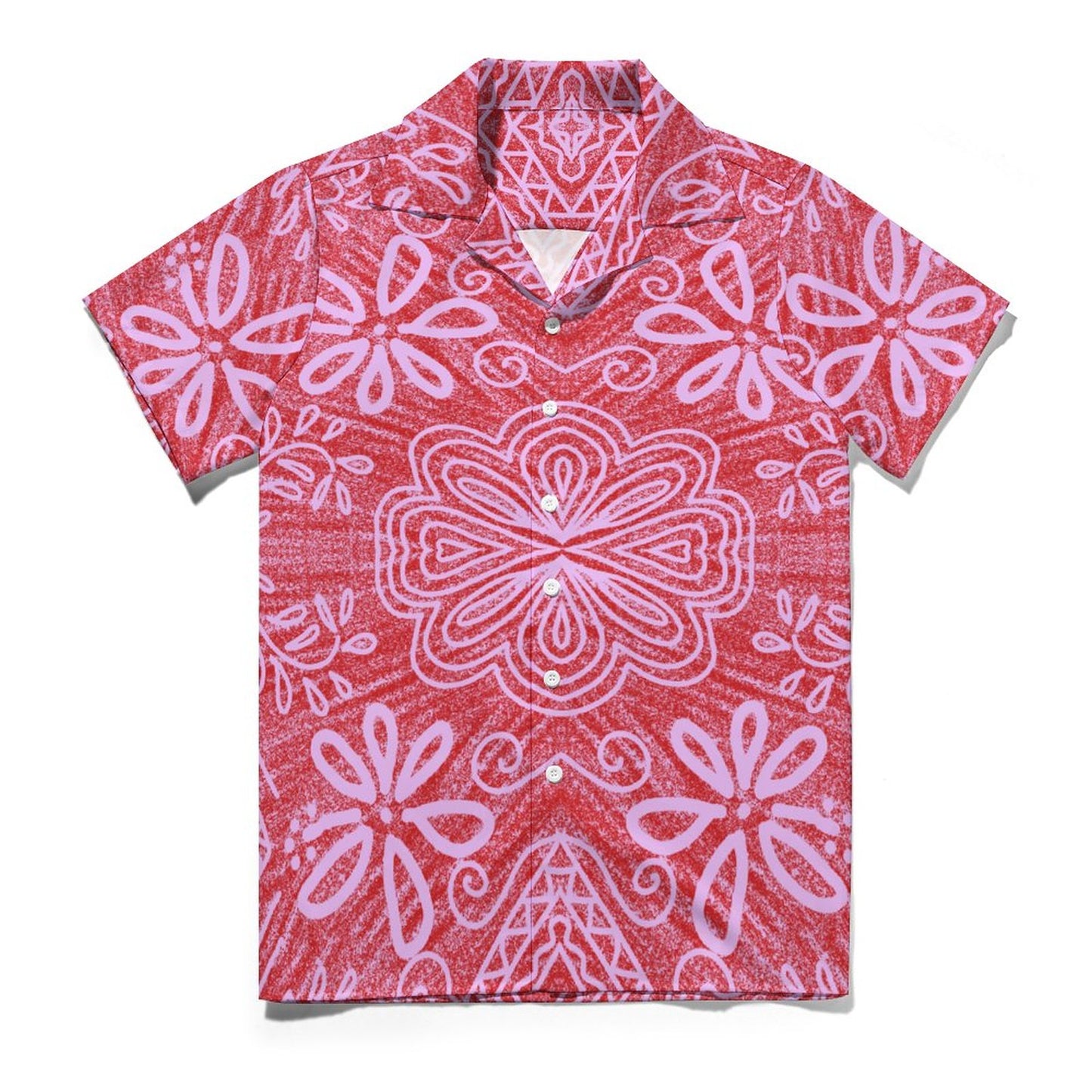 Chemise rose imprimé fleur