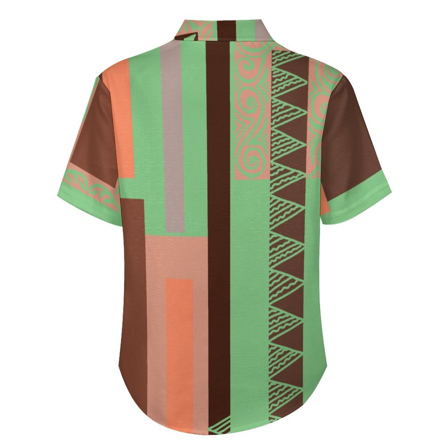 Chemise vert pacific imprimé gatu