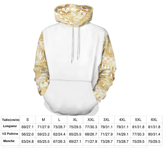 Sweat à capuche blanc