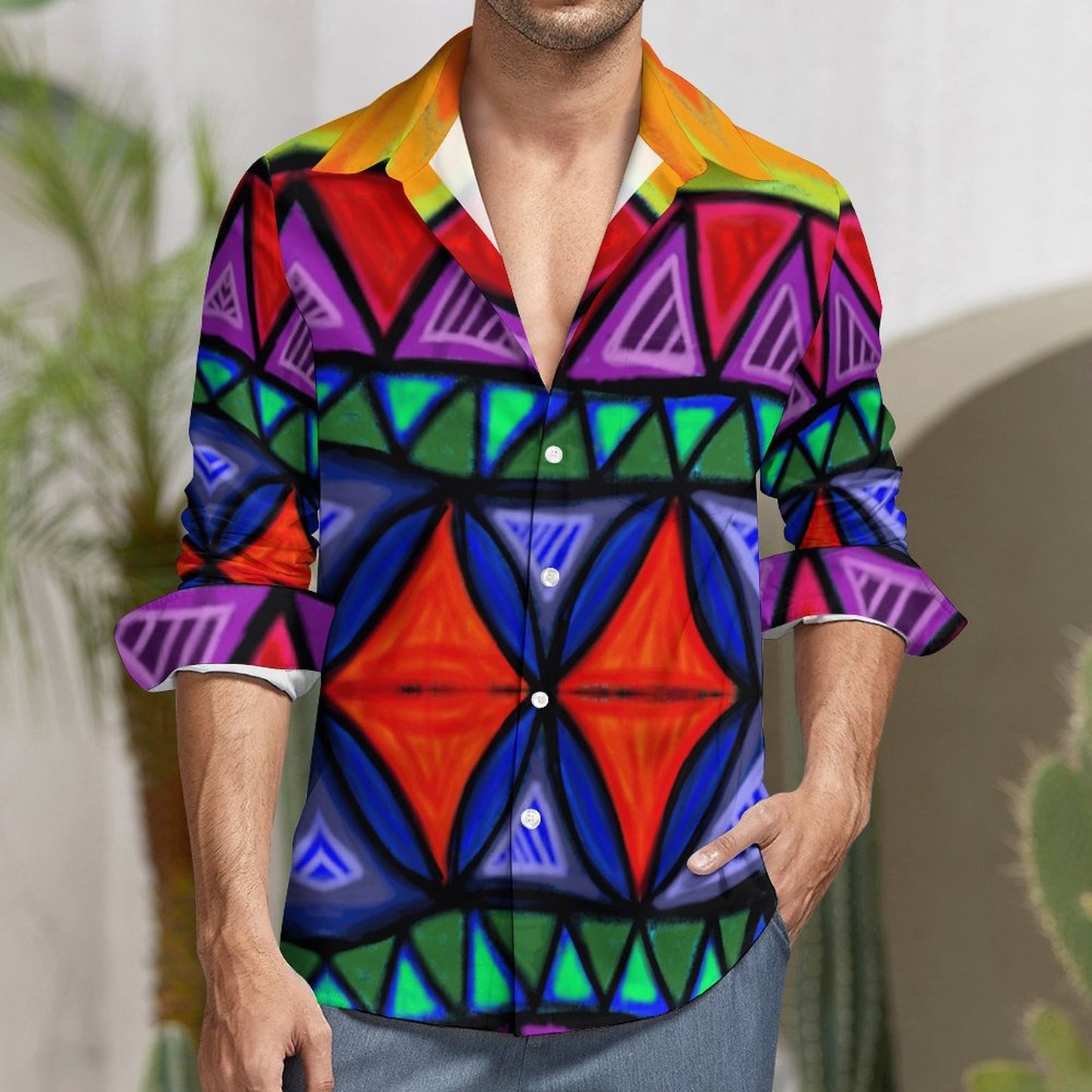 Chemise eva imprimé multicolore