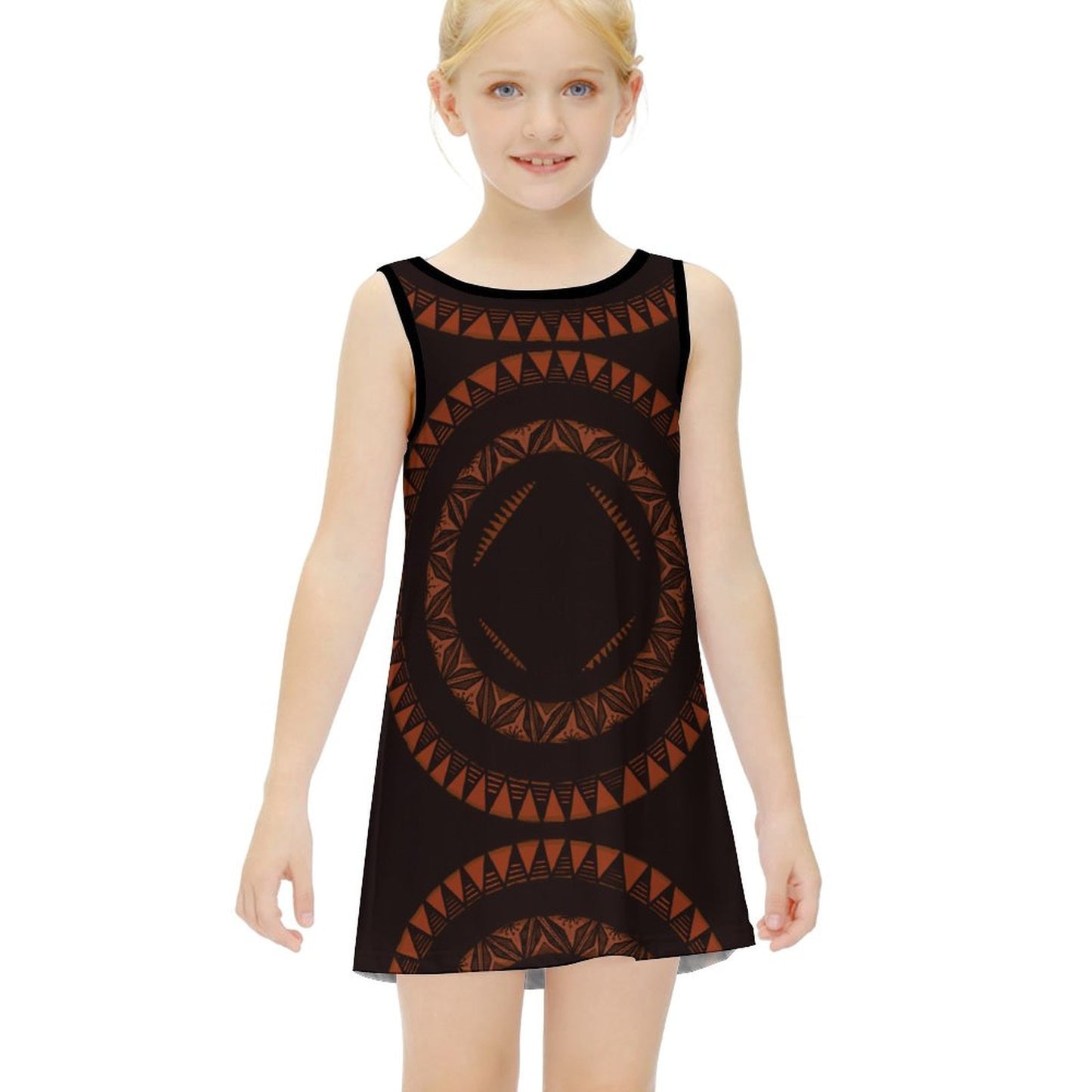 Robe lina noir imprimée gatu