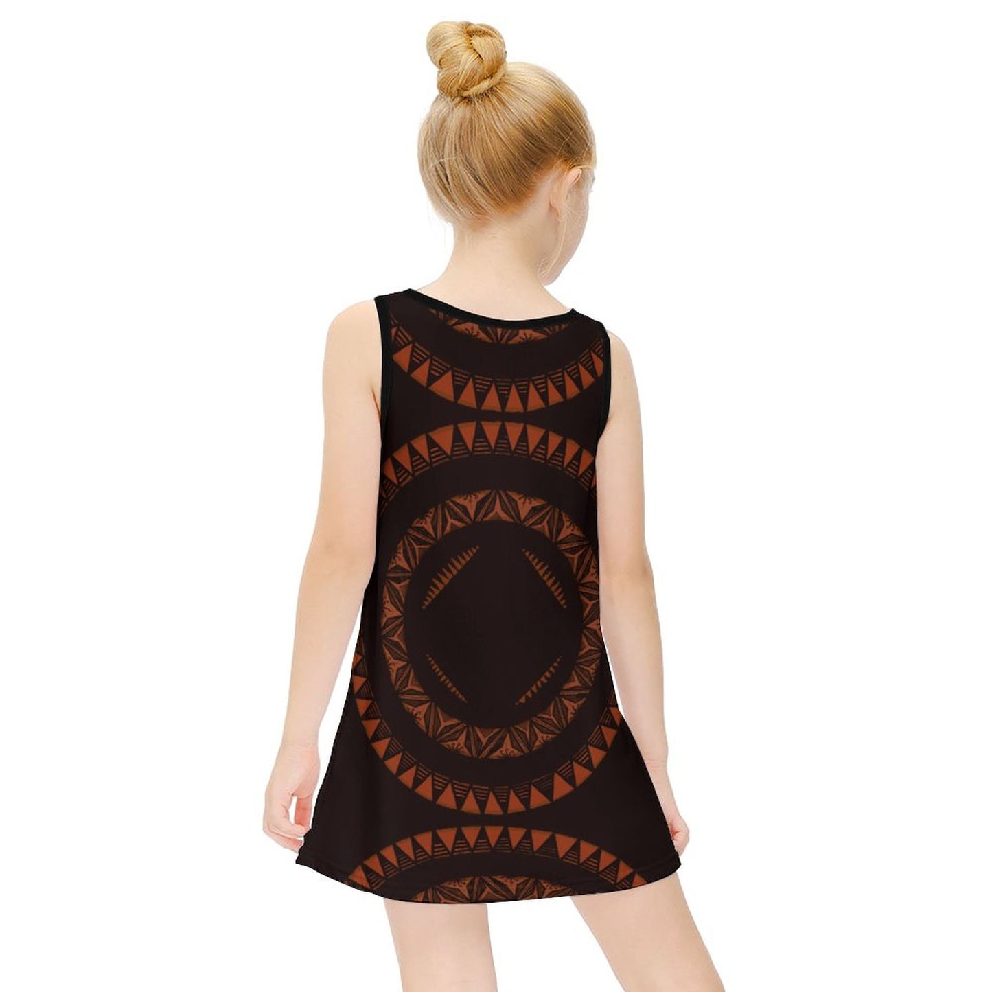Robe lina noir imprimée gatu