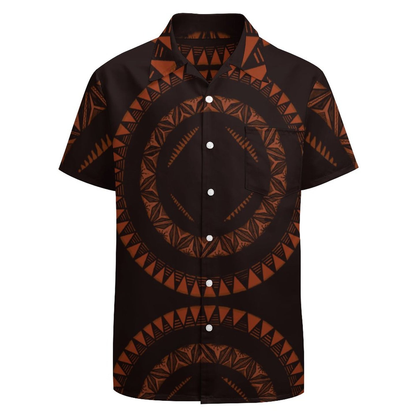 Chemise hévi noire imprimée gatu