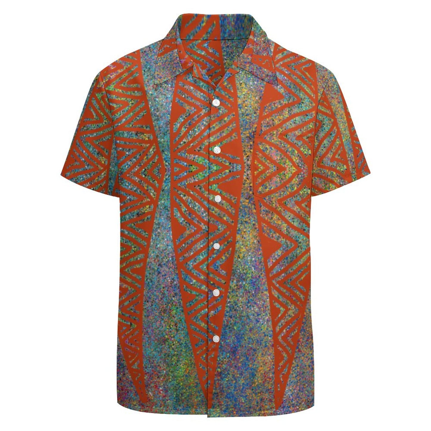 Chemise hévi rouge imprimée