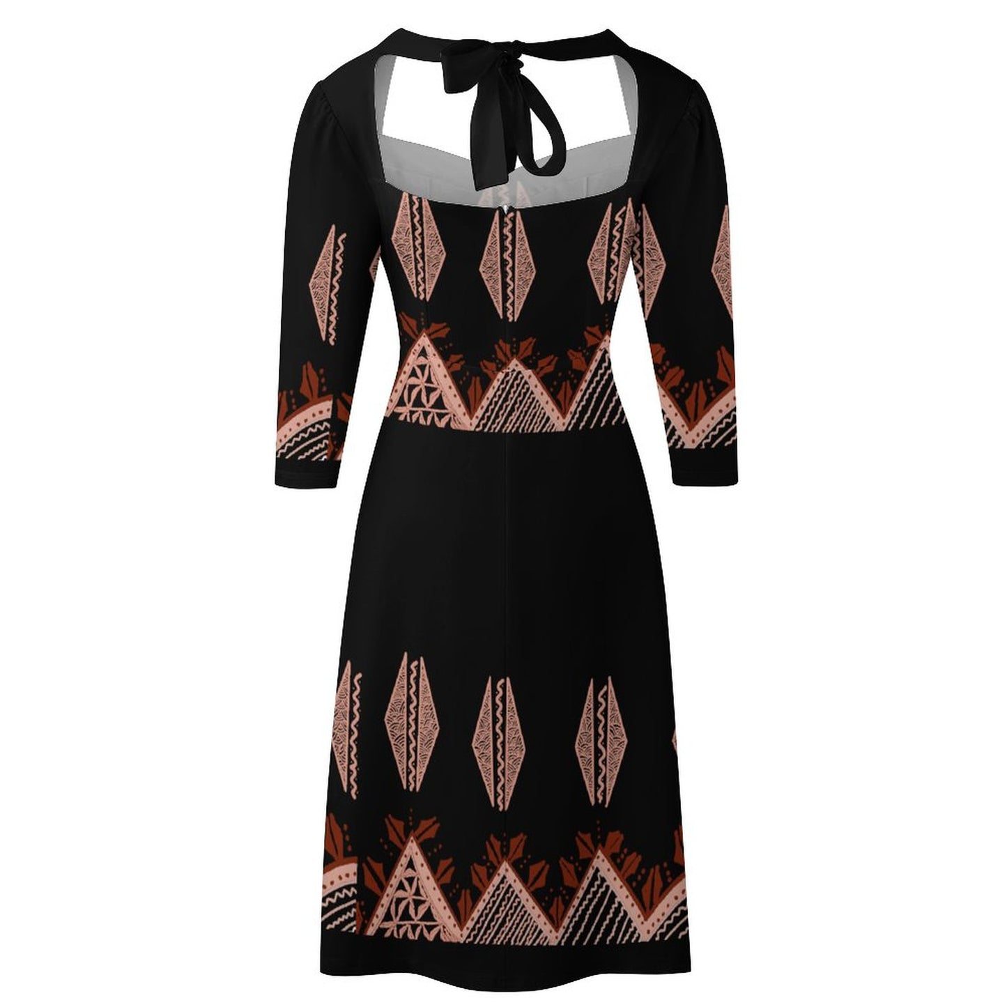 Robe évasée gatu à noeud