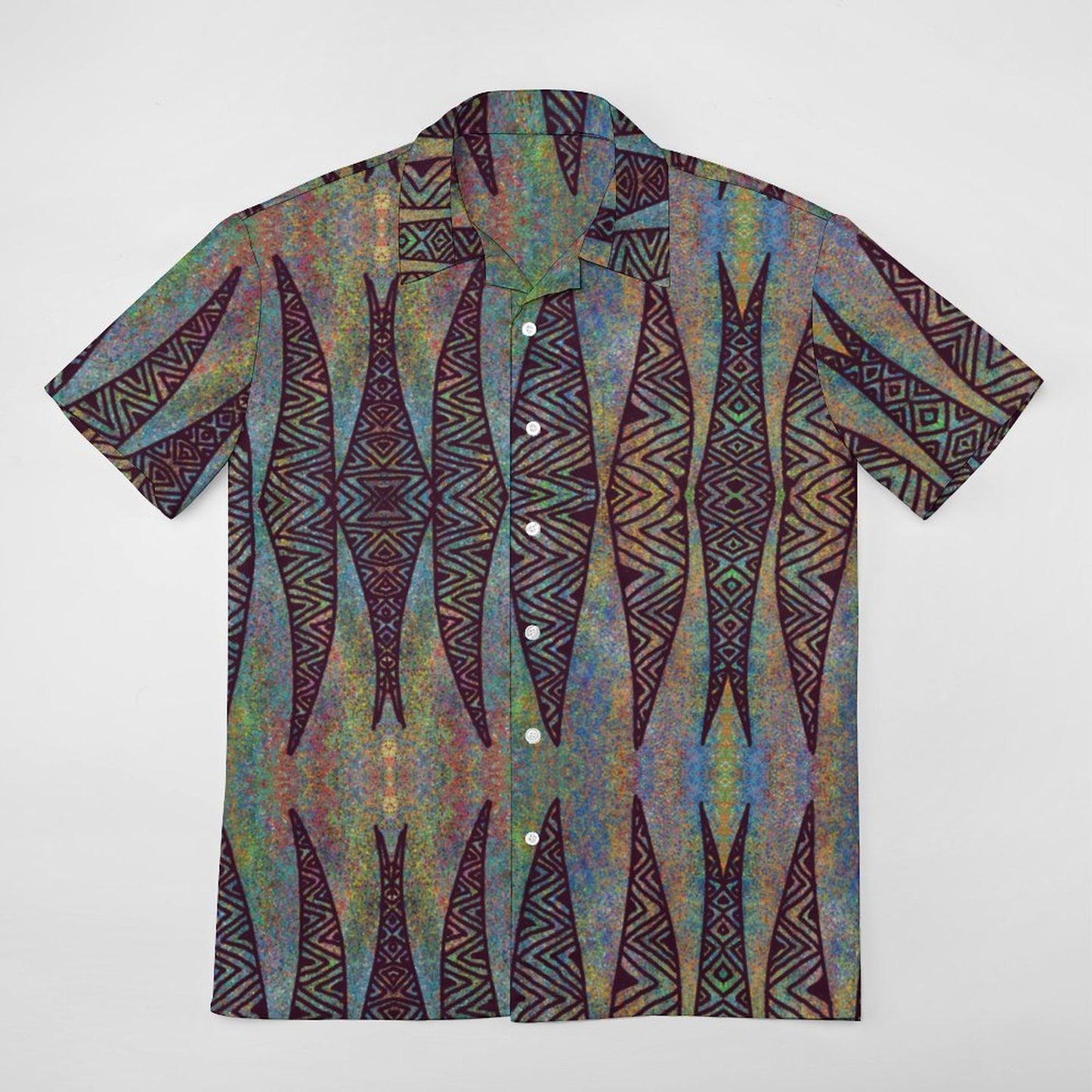 Chemise hévi prune imprimée gatu