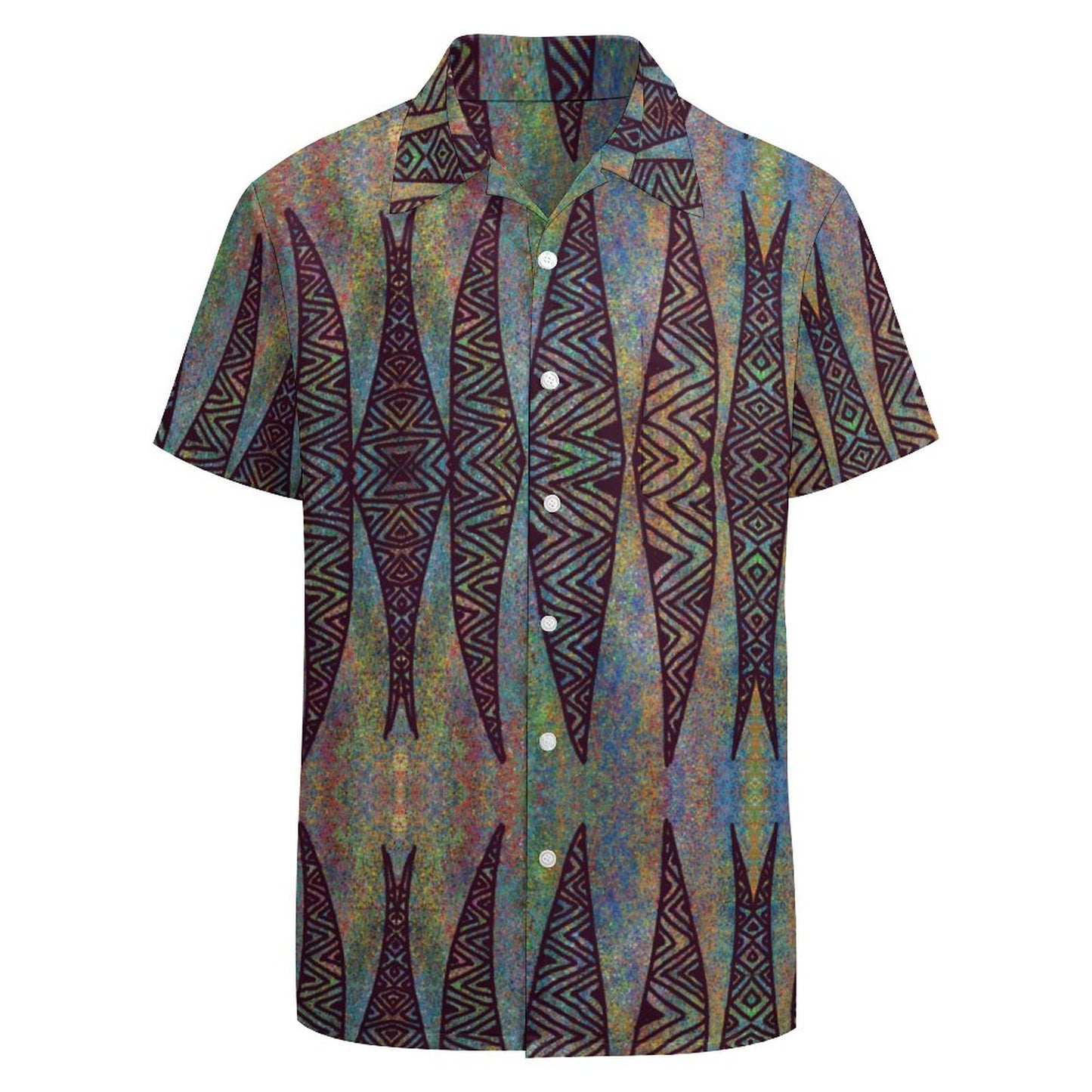 Chemise hévi prune imprimée gatu
