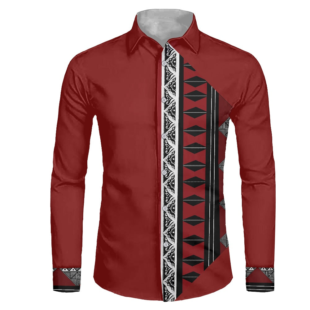 Chemise mata imprimée tapa