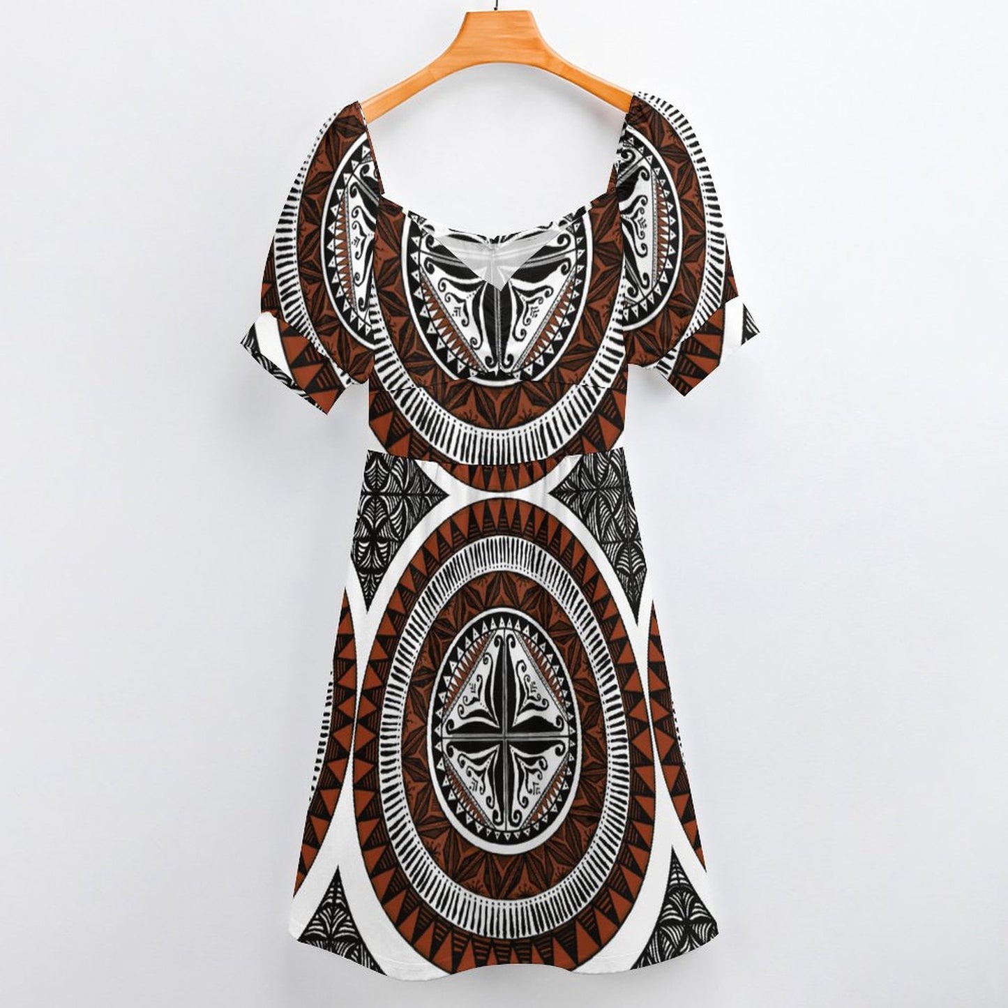 Robe ana blanc imprimée gatu