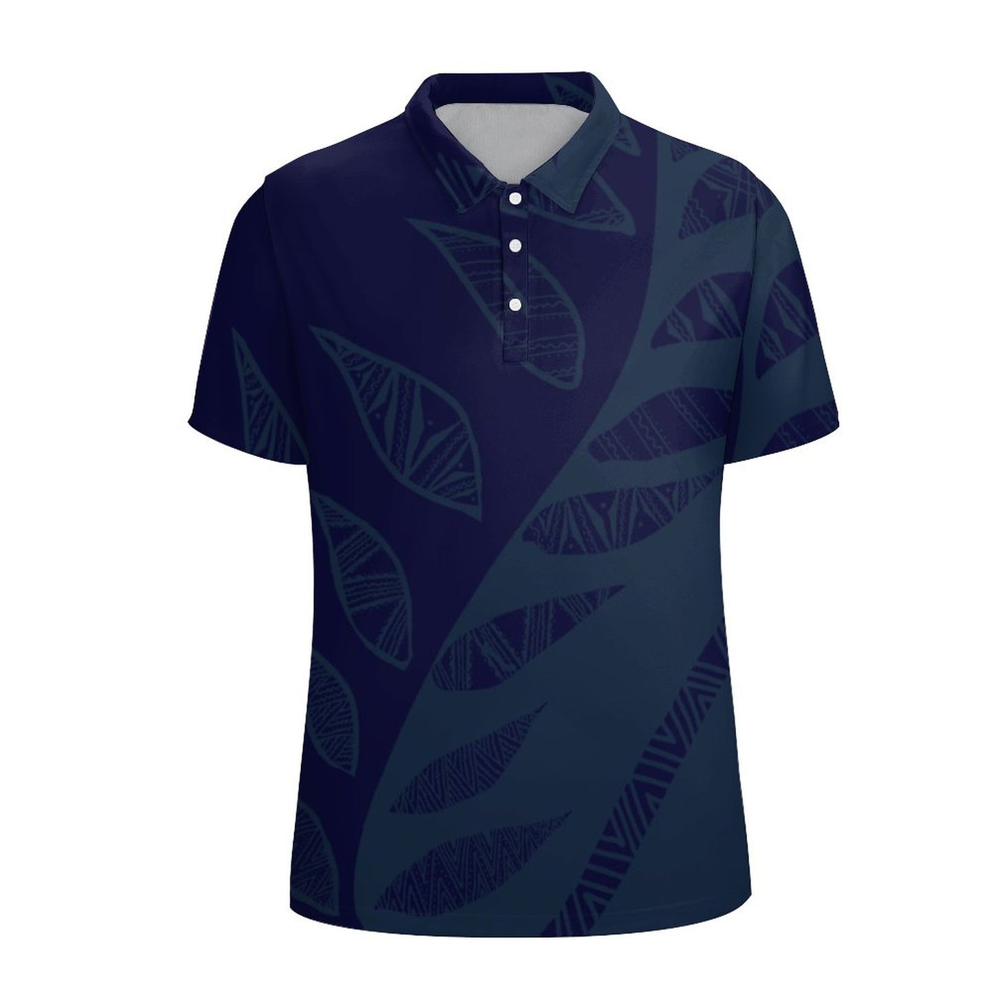Polo pio imprimé bleu