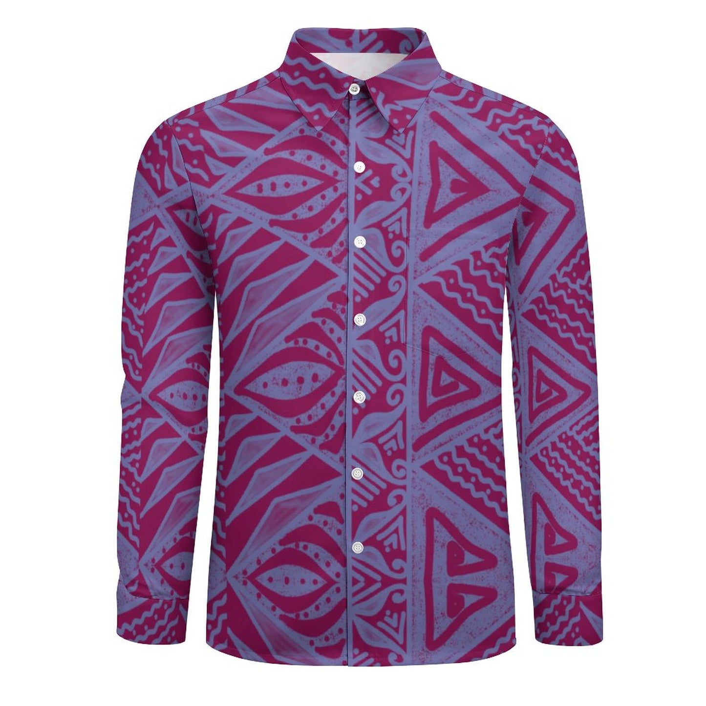 Chemise orion violet imprimé gatu