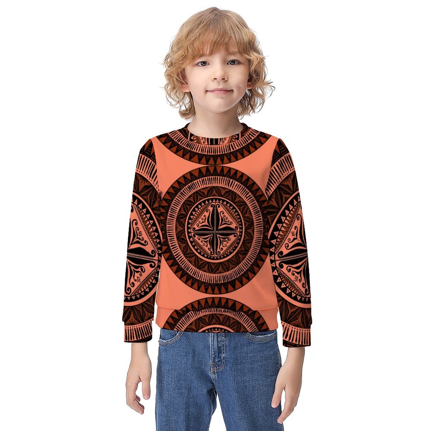 Pull paul imprimée gatu saumon