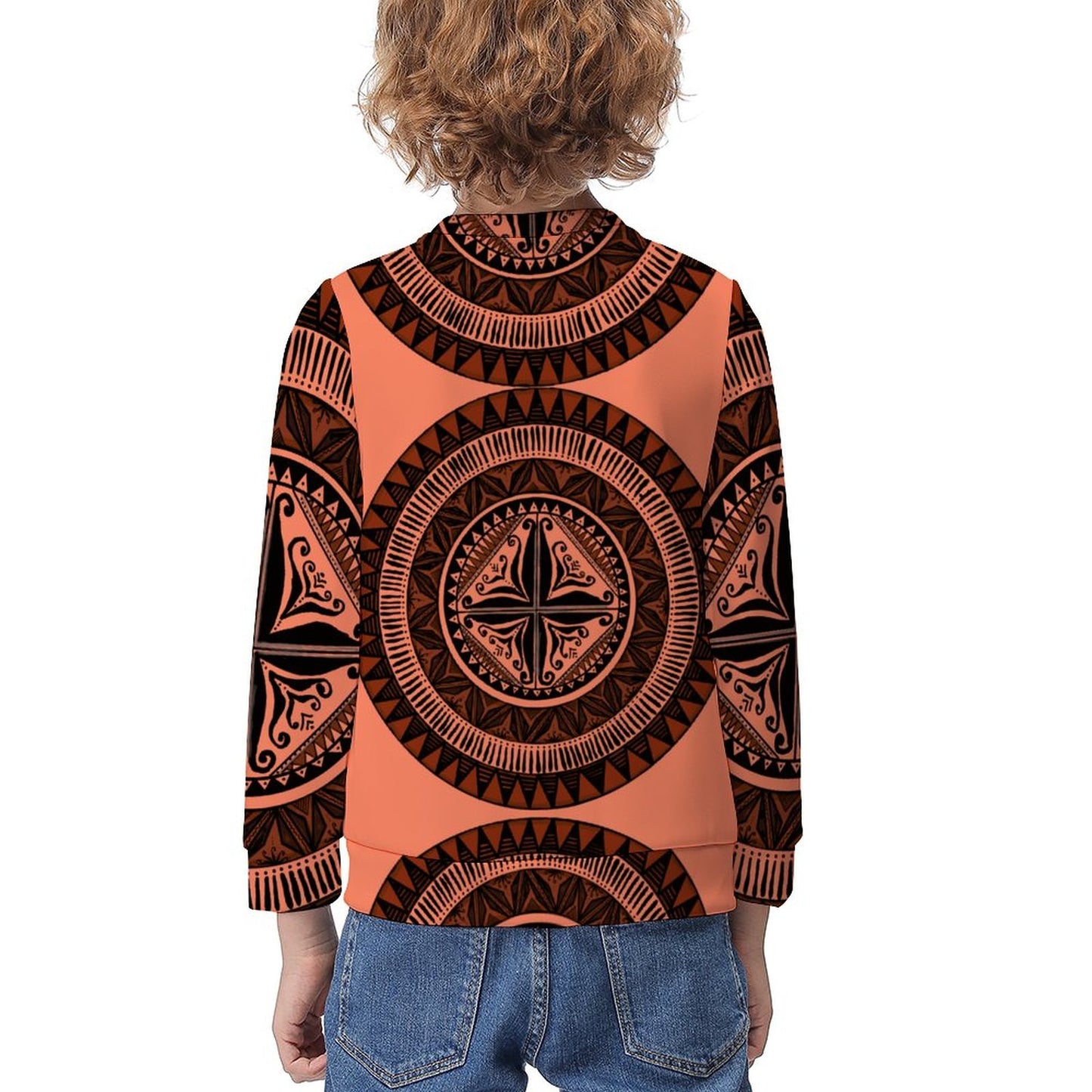 Pull paul imprimée gatu saumon