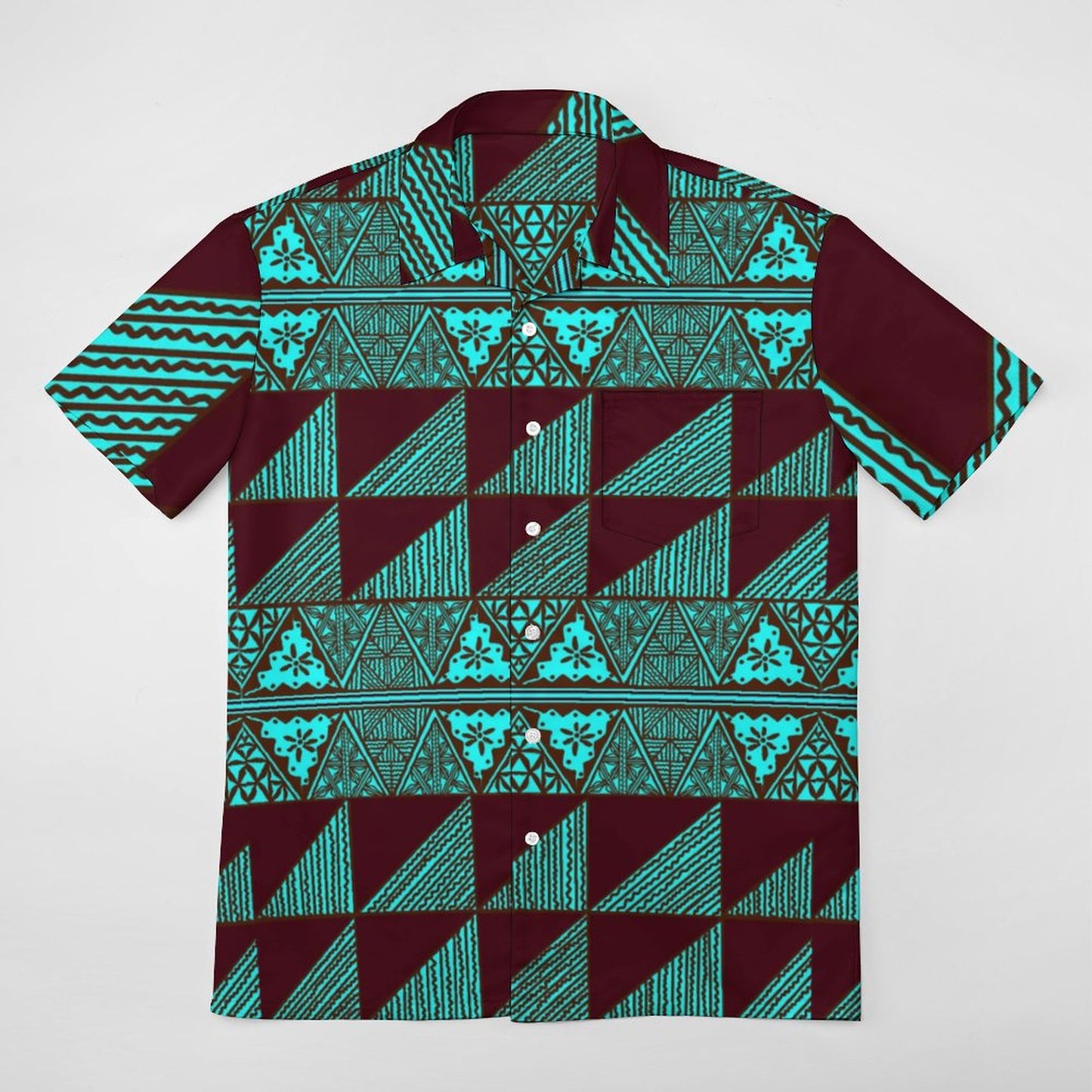 Chemise hévi vert imprimée gatu