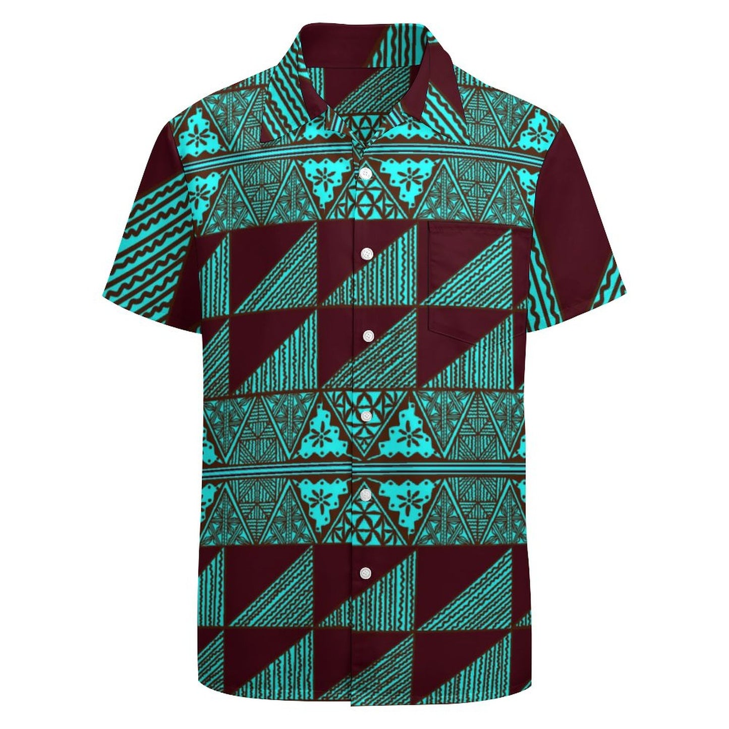Chemise hévi vert imprimée gatu