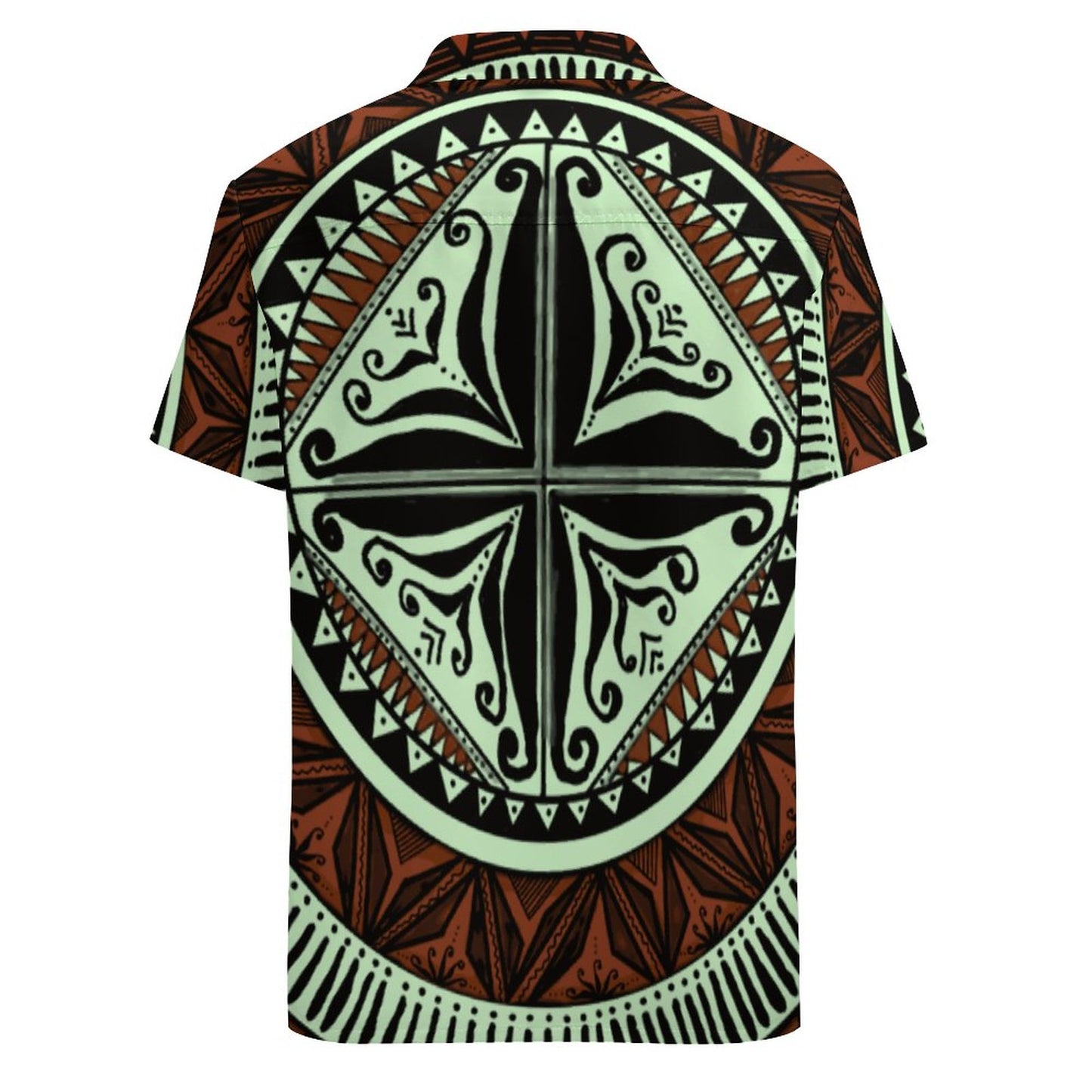 Chemise hévi vert imprimée gatu