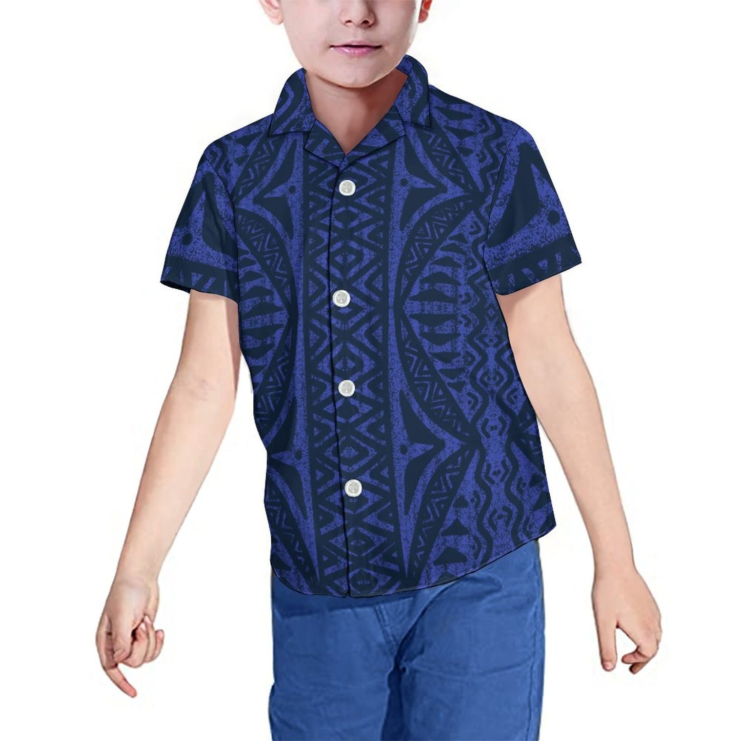 Chemise tita imprimée bleu