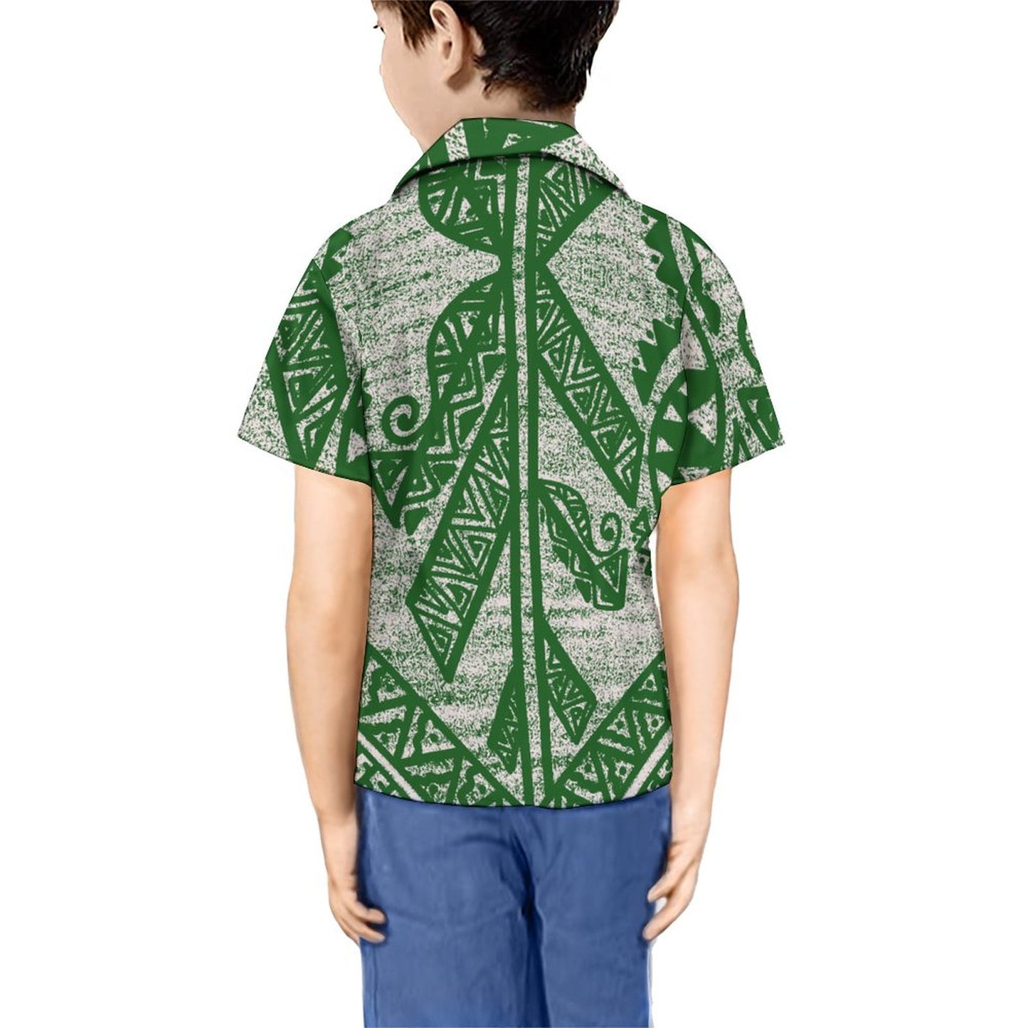 Chemise tita imprimée vert foncé
