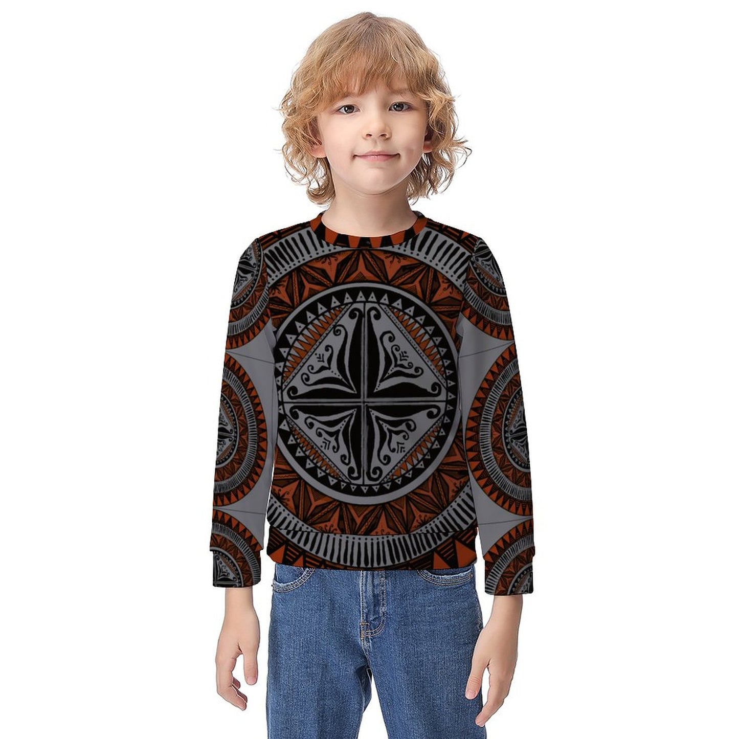 Pull paul imprimée gris imprimée gatu