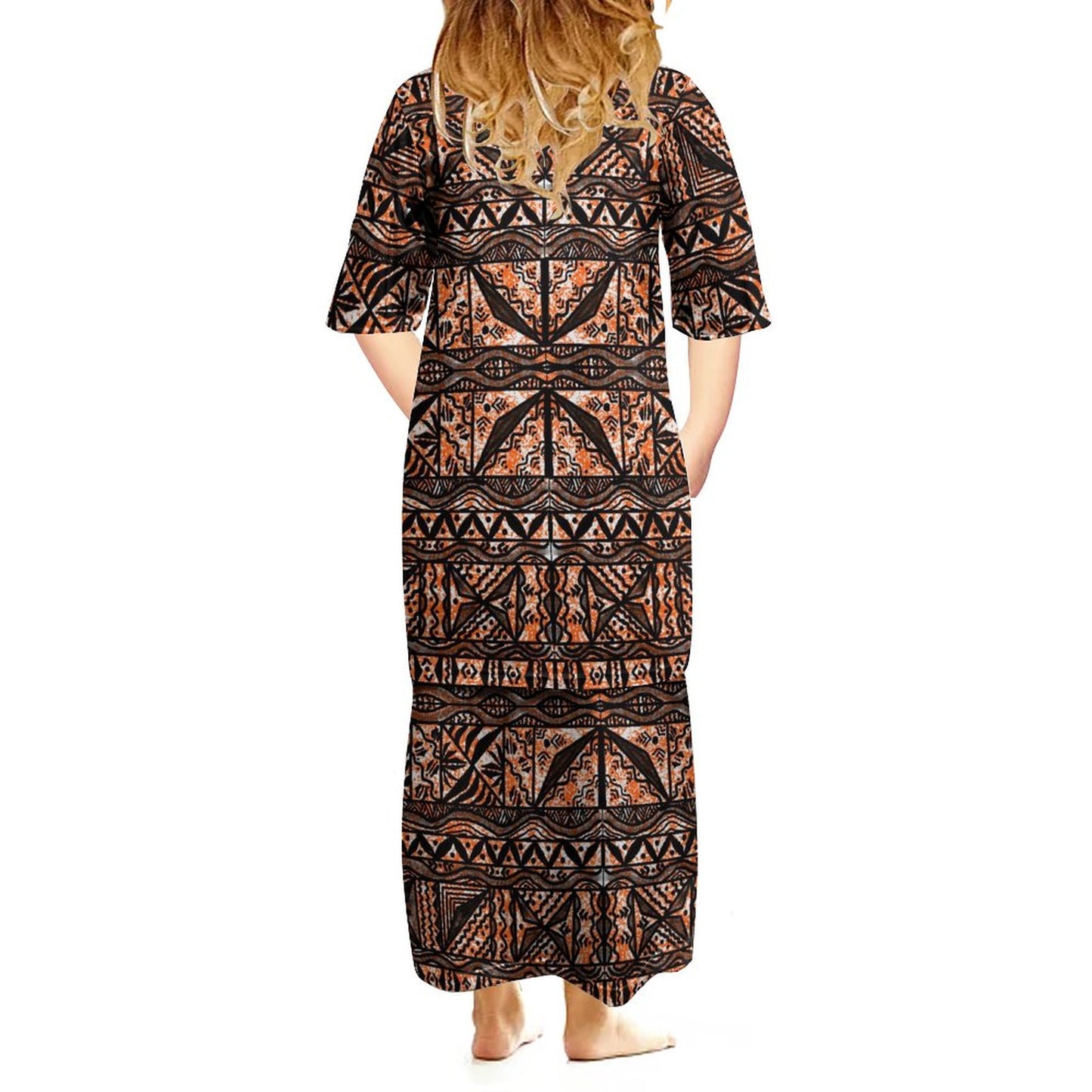 Ensemble haut/jupe fillette marron motif gatu