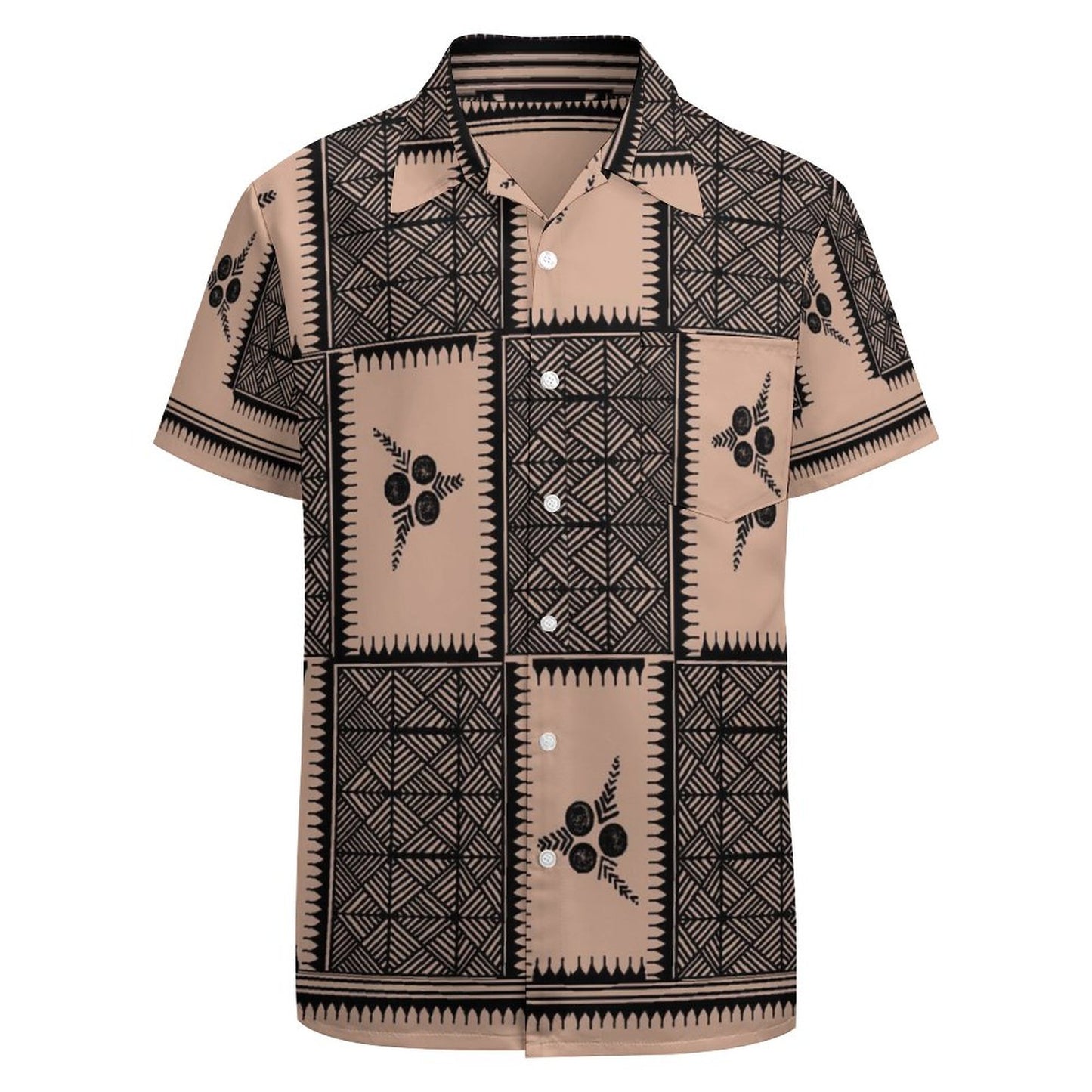Chemise hévi marron imprimé gatu toga