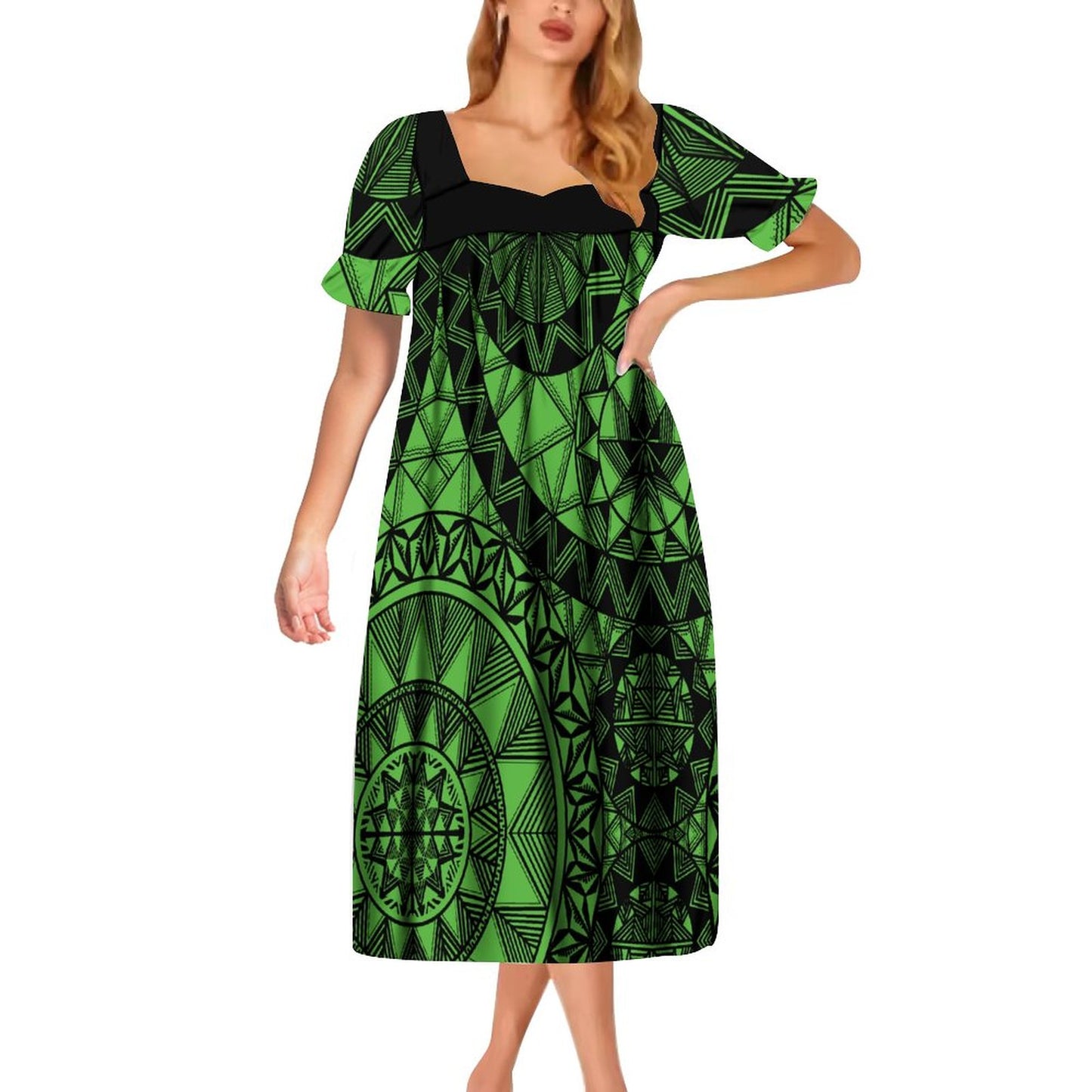 Robe Polé vert