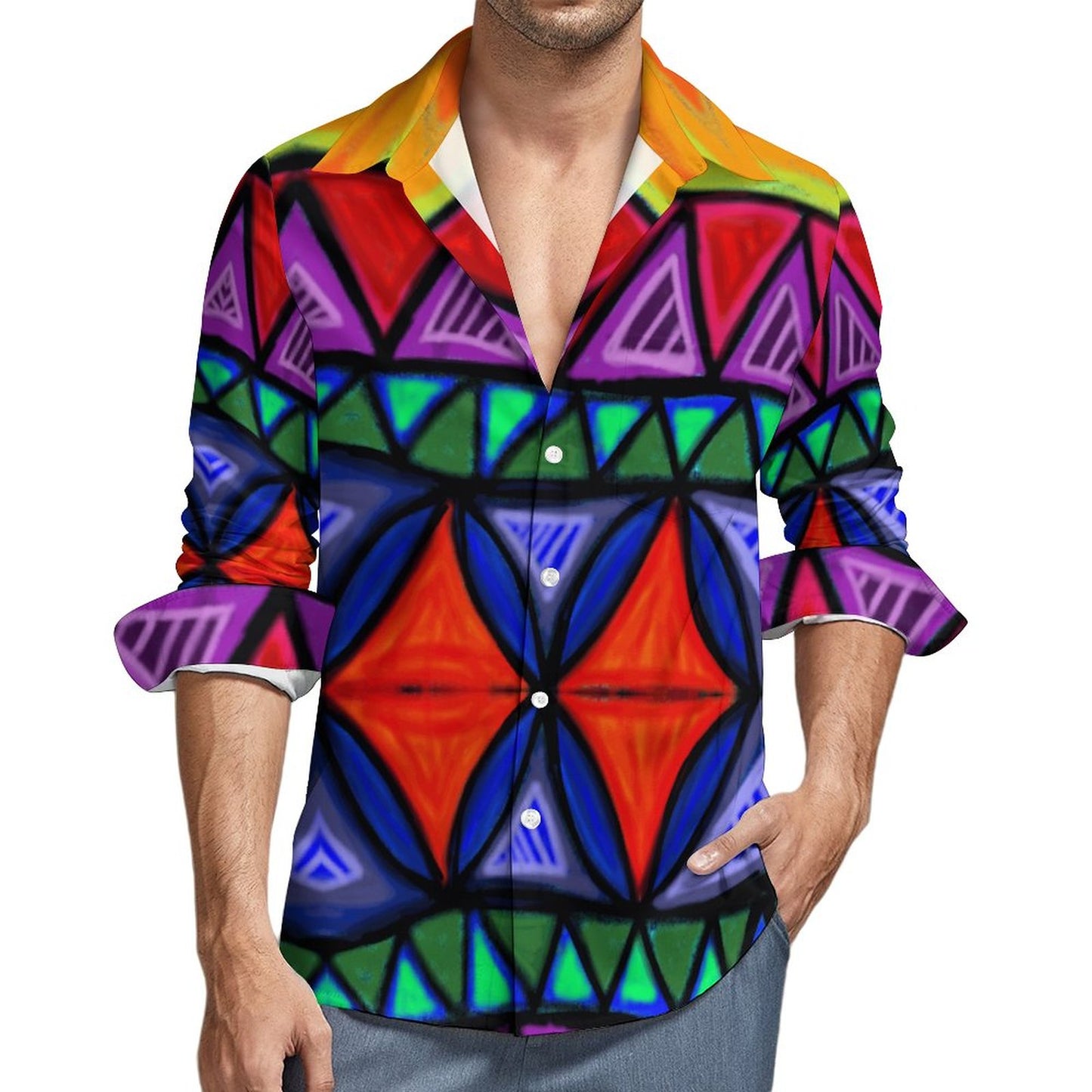 Chemise eva imprimé multicolore