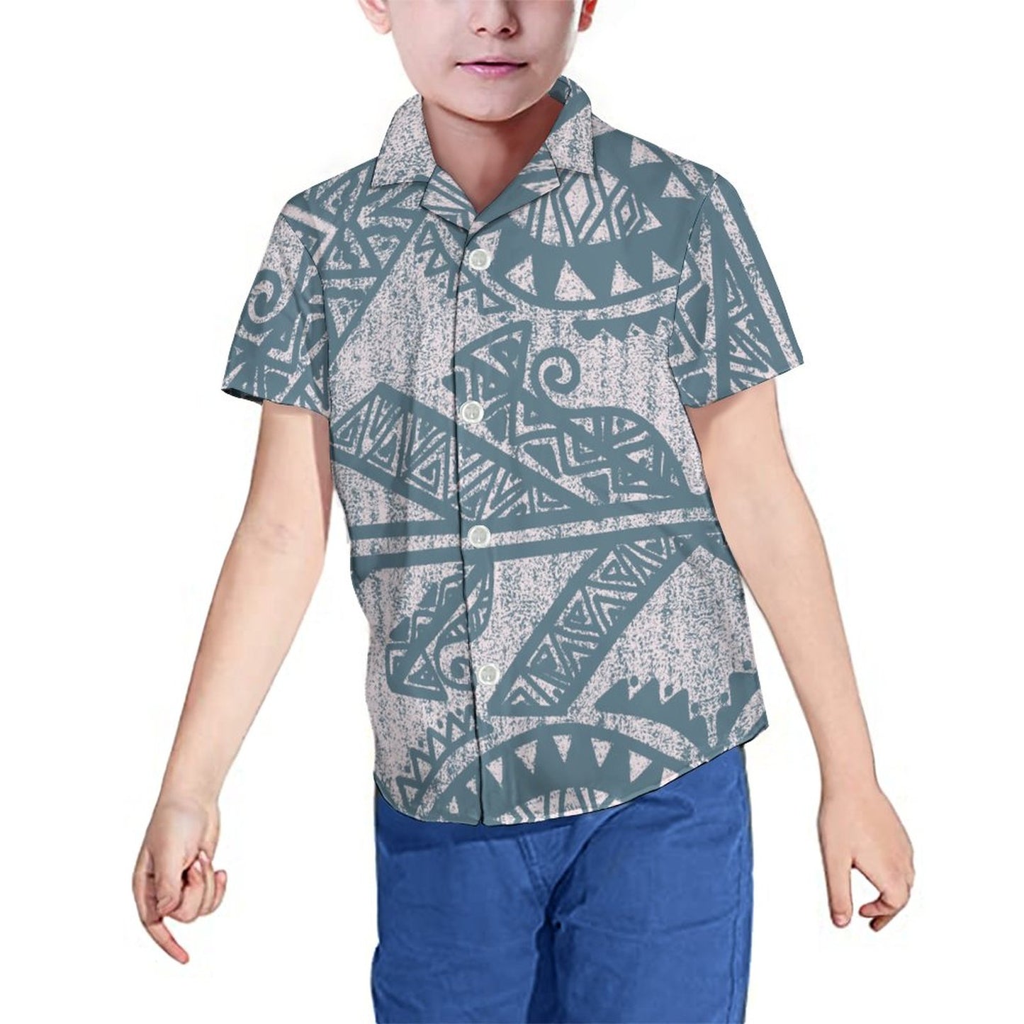 Chemise tita imprimée bleu