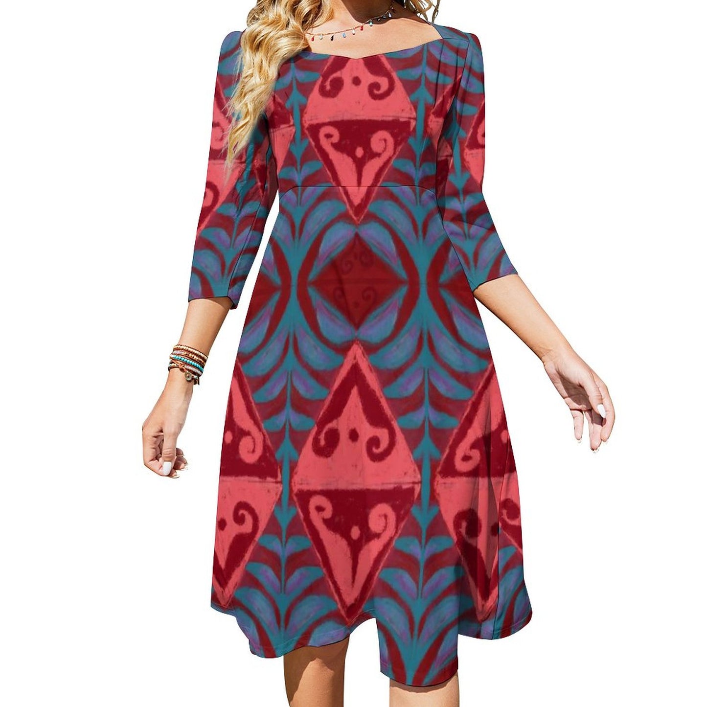 Robe à noeud rouge