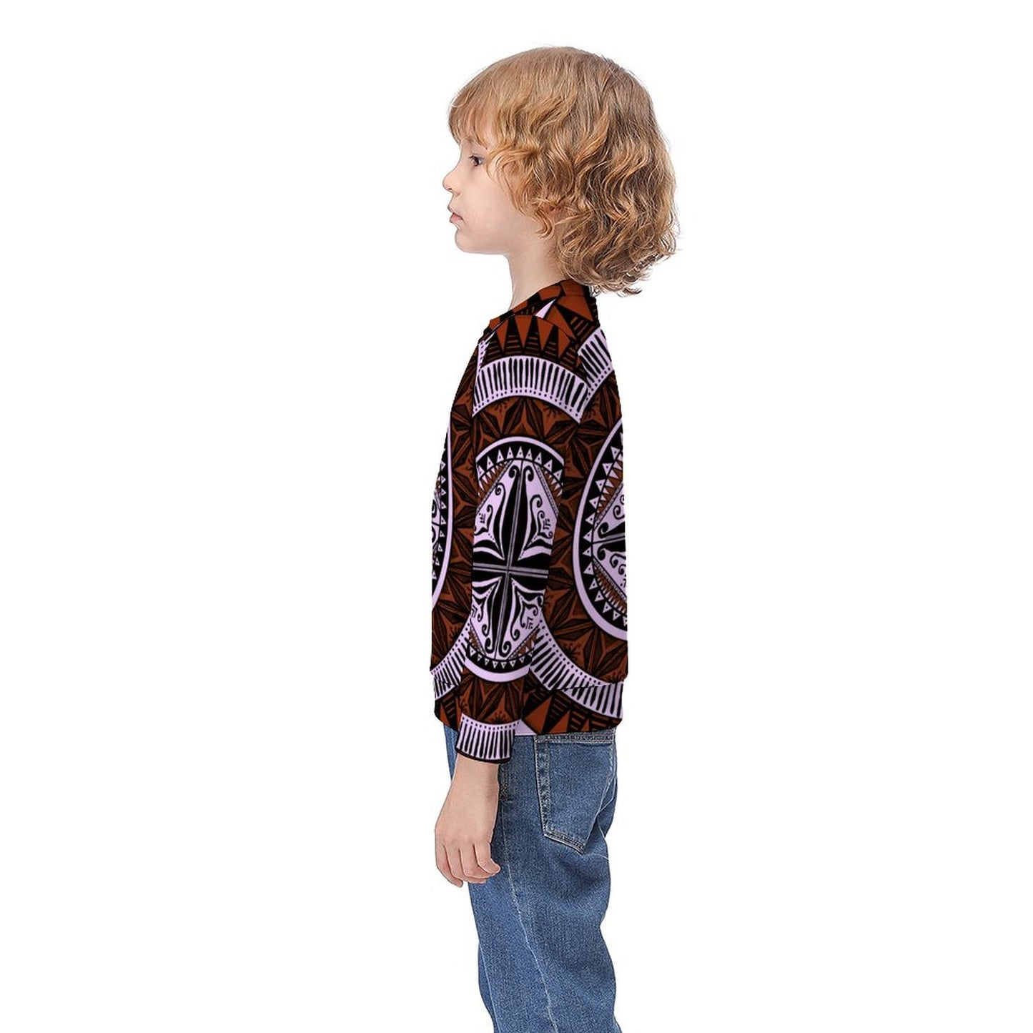 Pull paul violet imprimé gatu