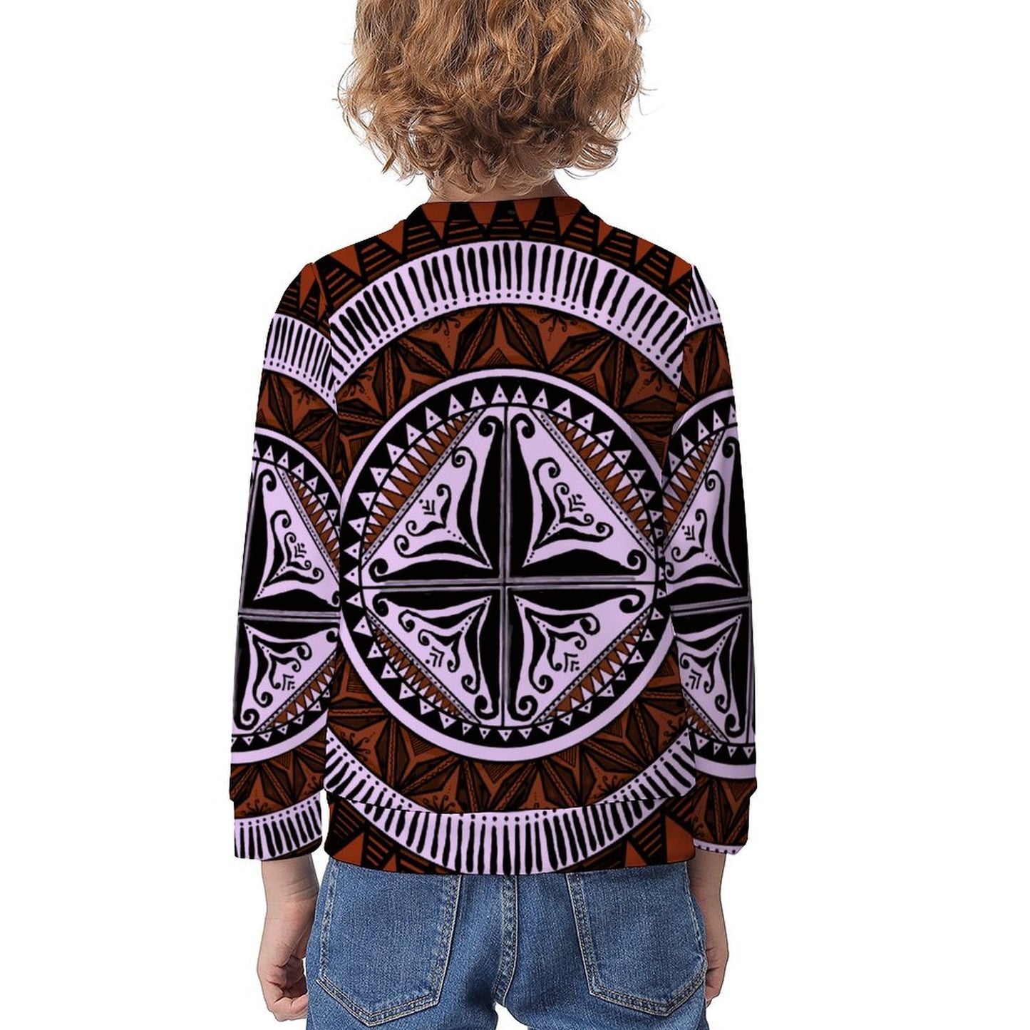 Pull paul violet imprimé gatu