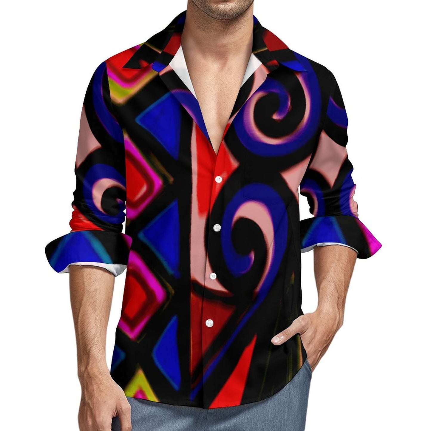 Chemise eva imprimé saumon