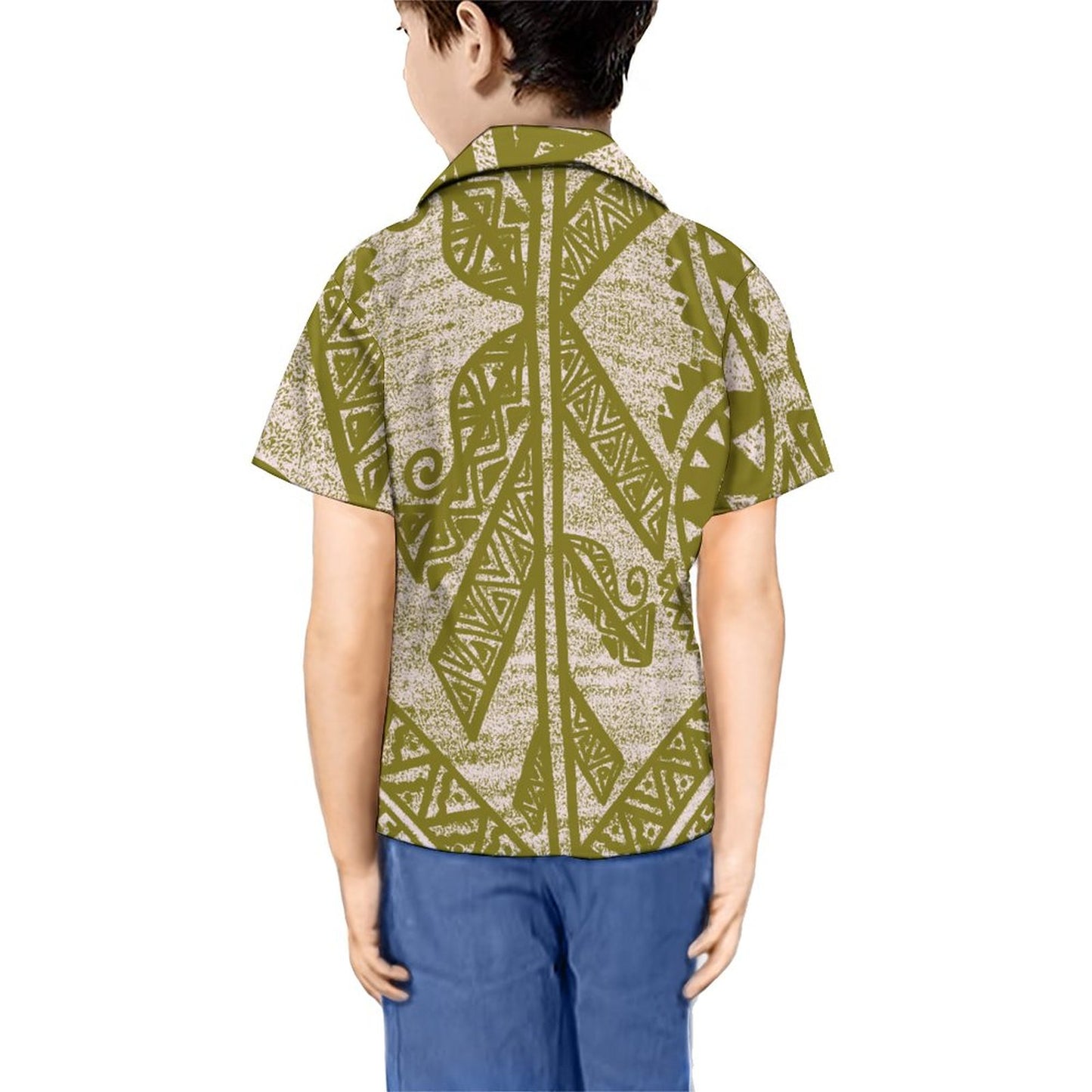 Chemise tita imprimée vert kaki