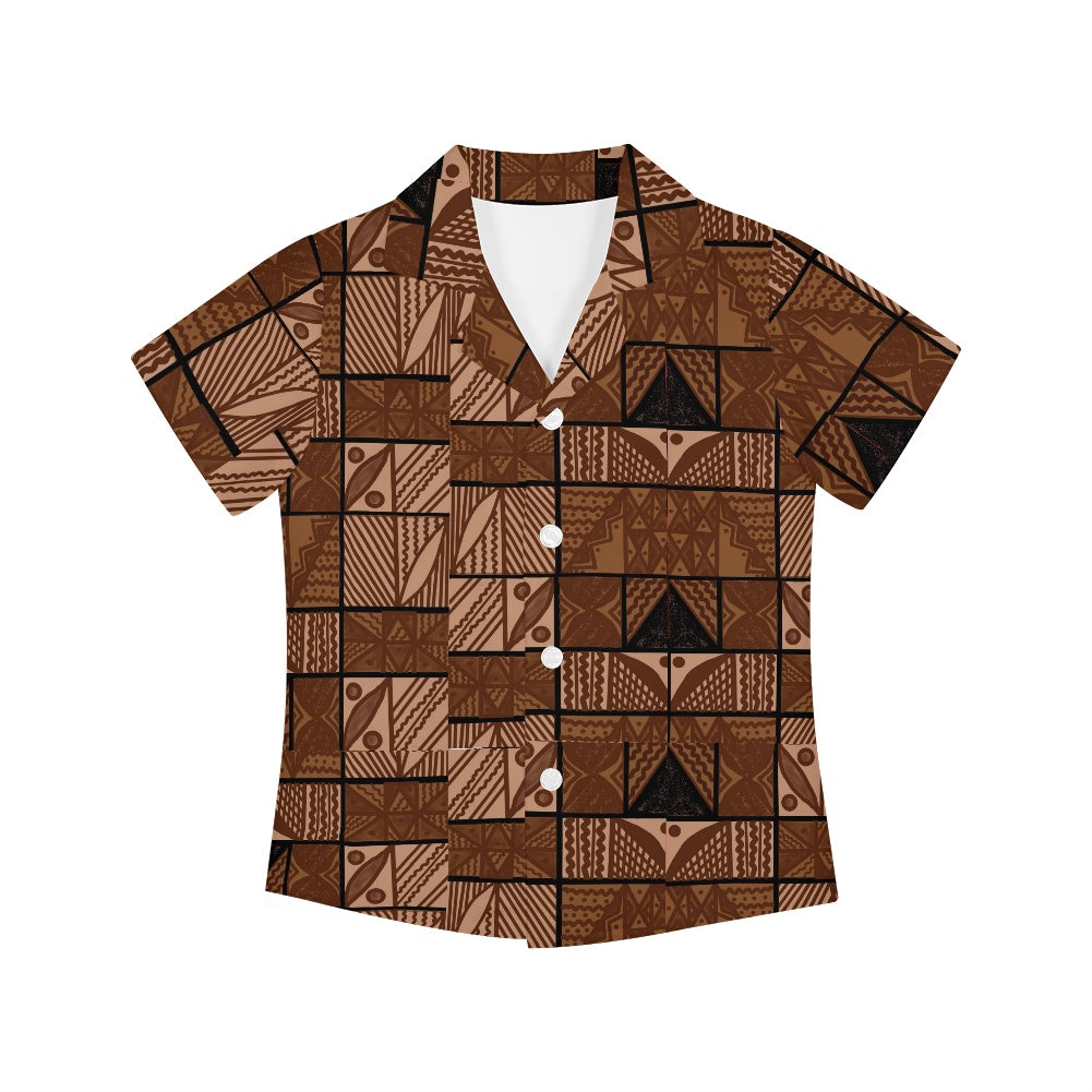 Chemise matt imprimée gatu