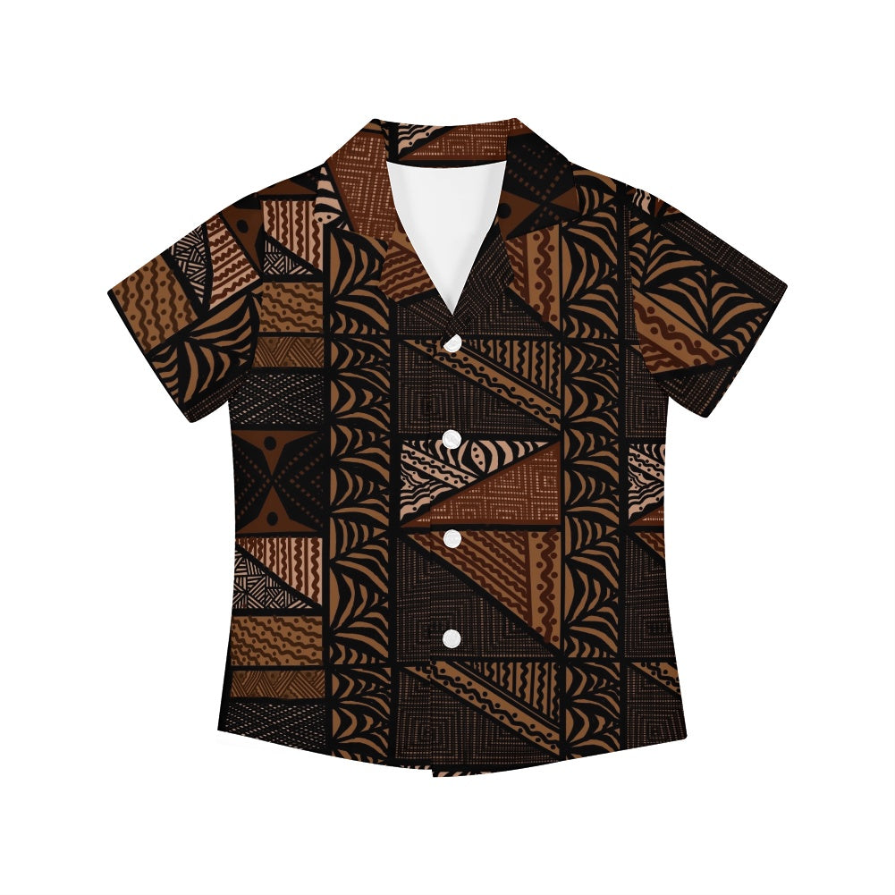Chemise matt imprimée gatu
