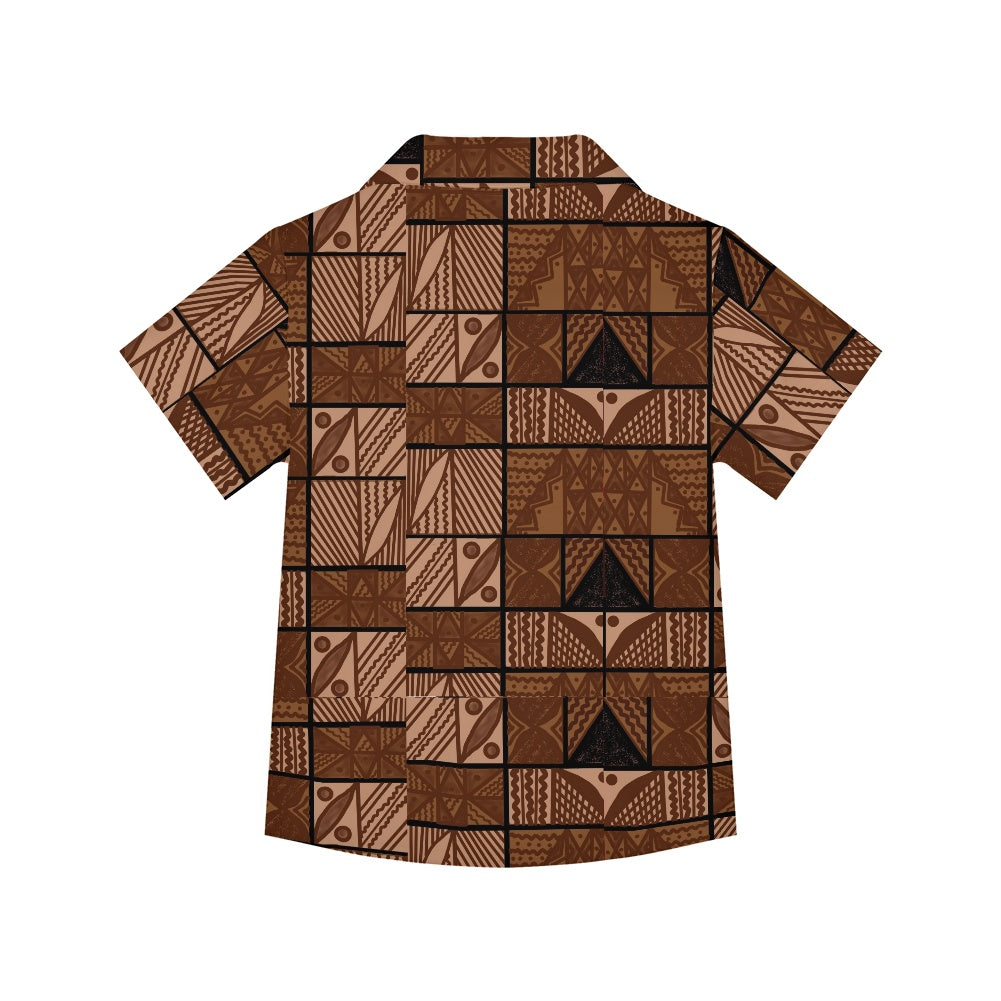 Chemise matt imprimée gatu