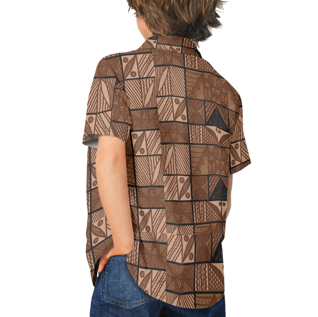 Chemise matt imprimée gatu