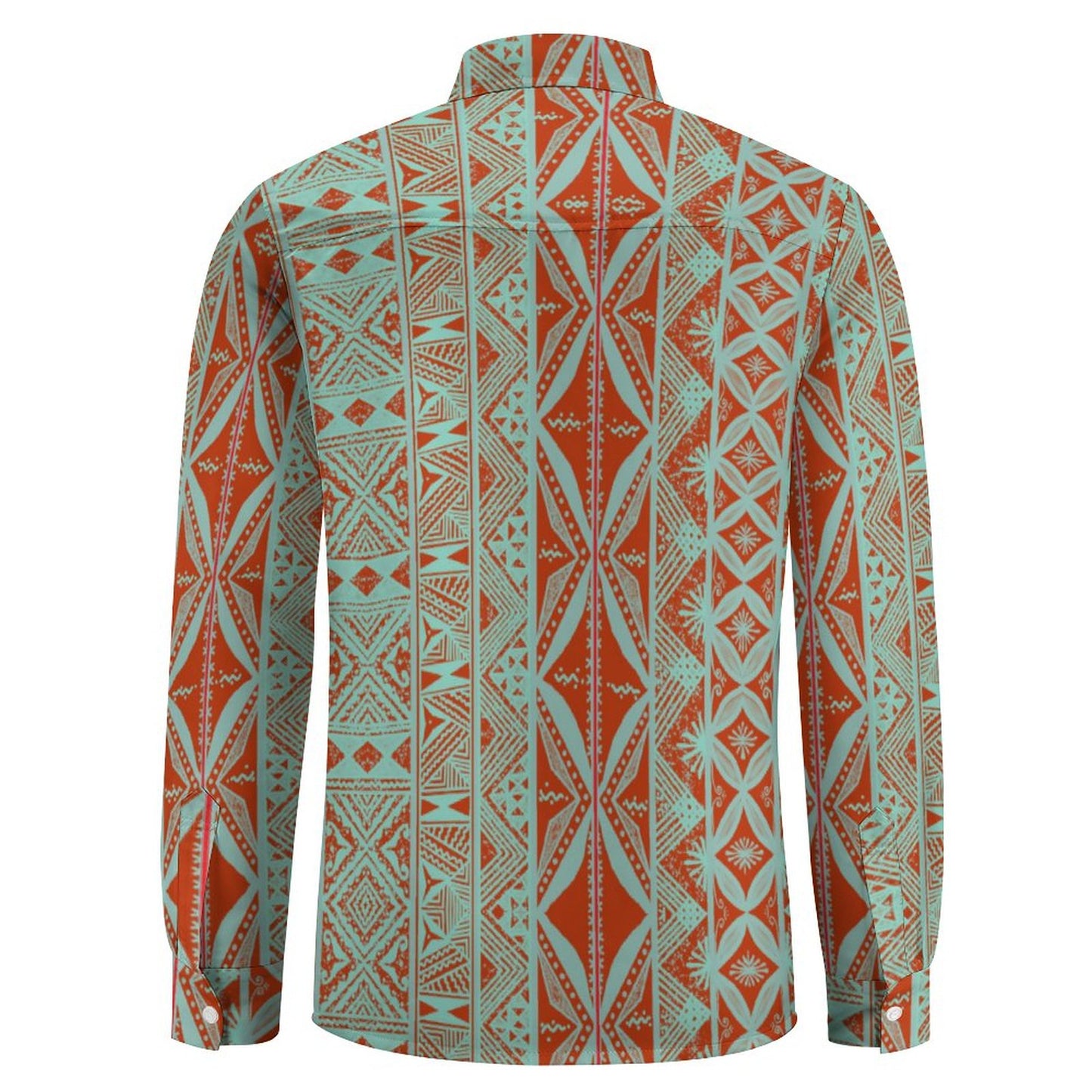 Chemise mata rouge imprimée gatu