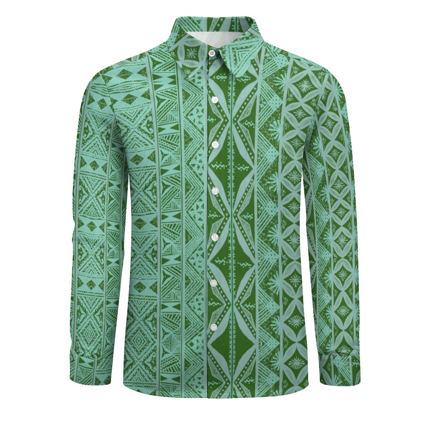 Chemise mata jade imprimée gatu