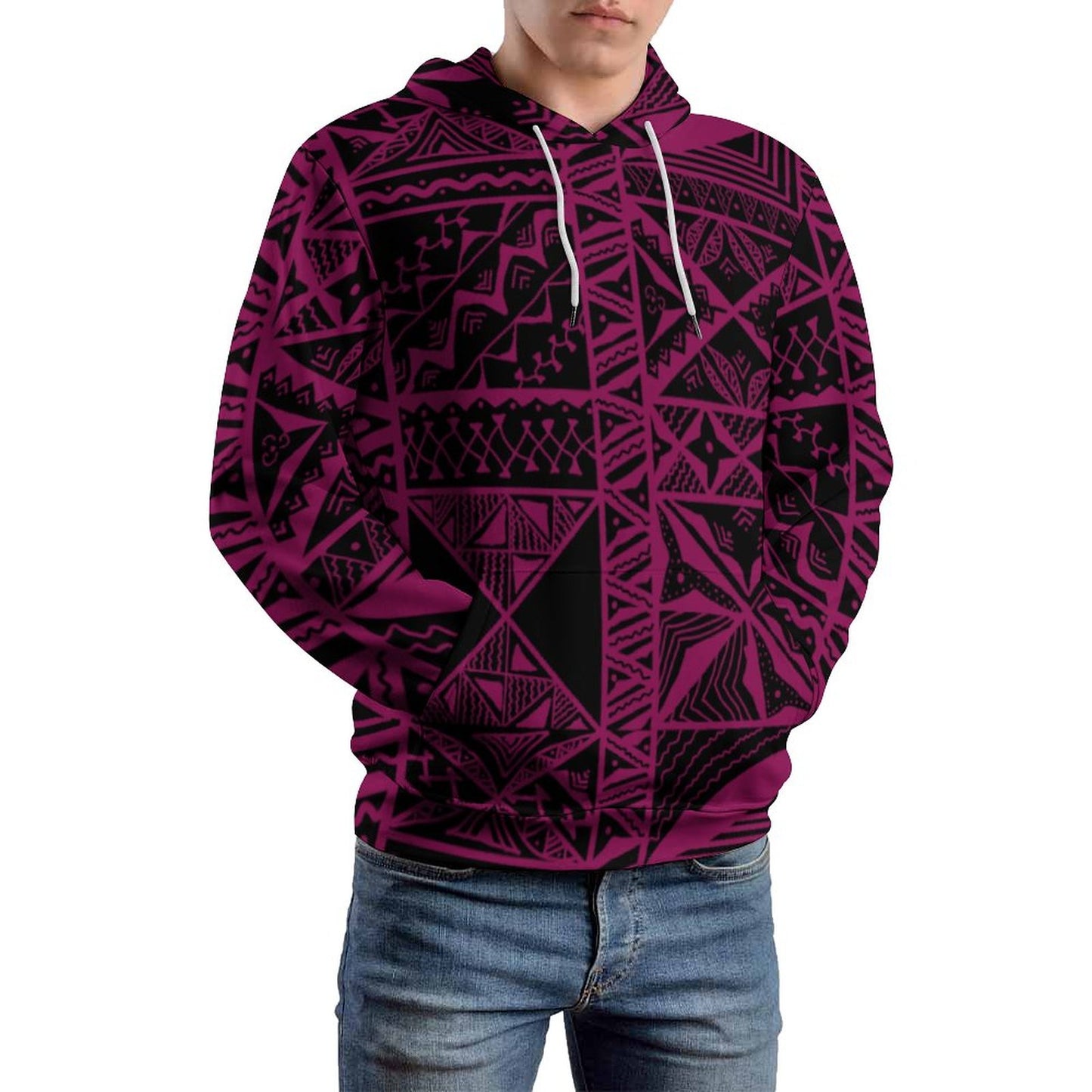 Sweat à capuche rose fluo