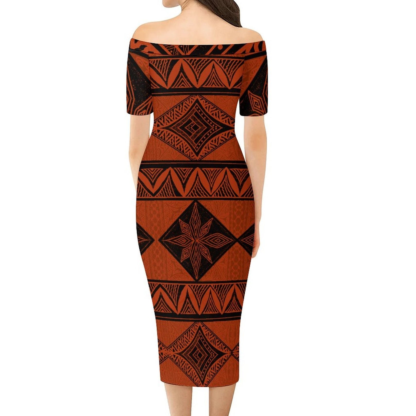 Robe longue leï rouge gatu