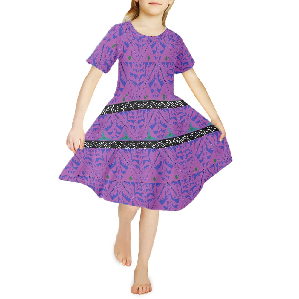 Robe pour petite fille manches courtes gatu