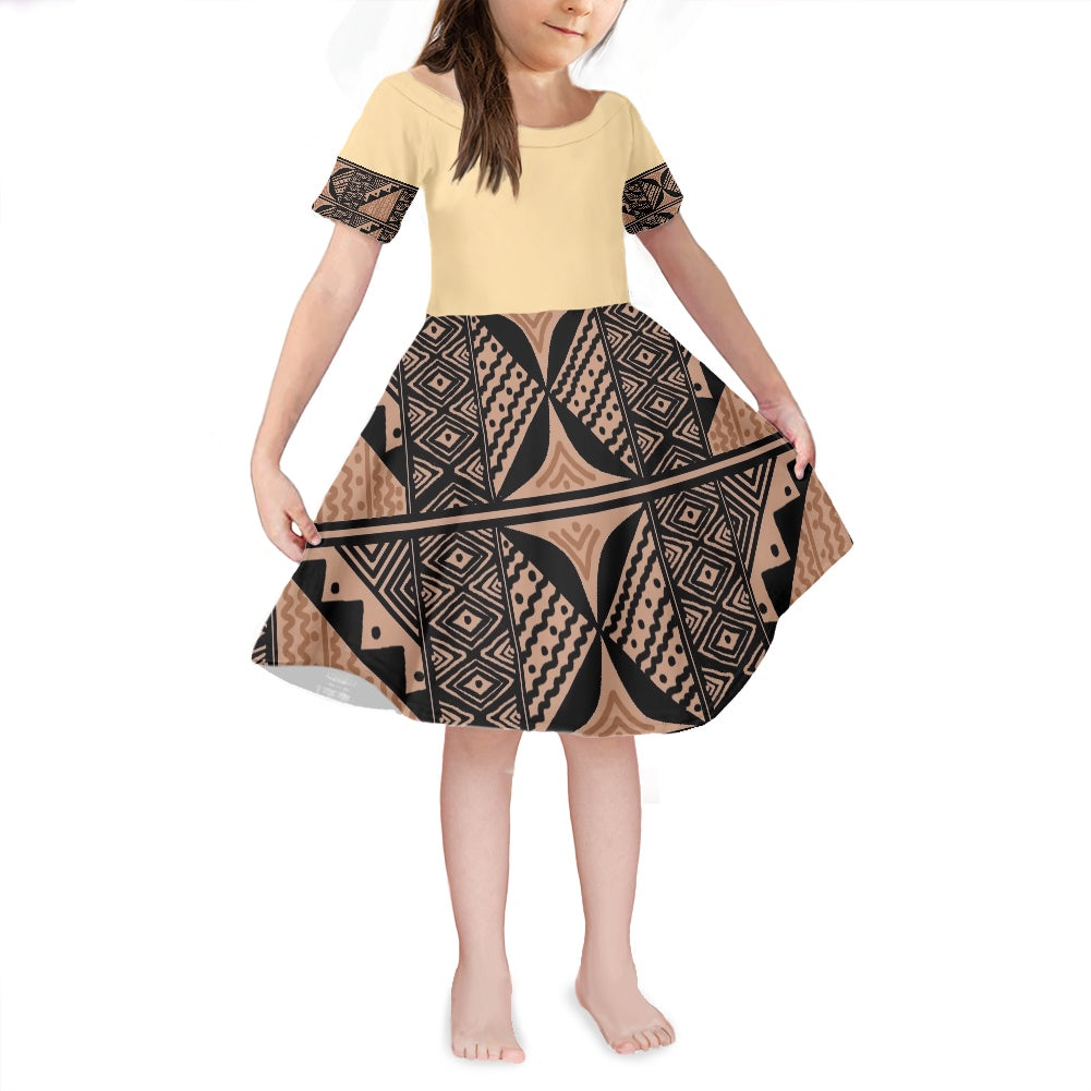 Robe petite fille gatu beige