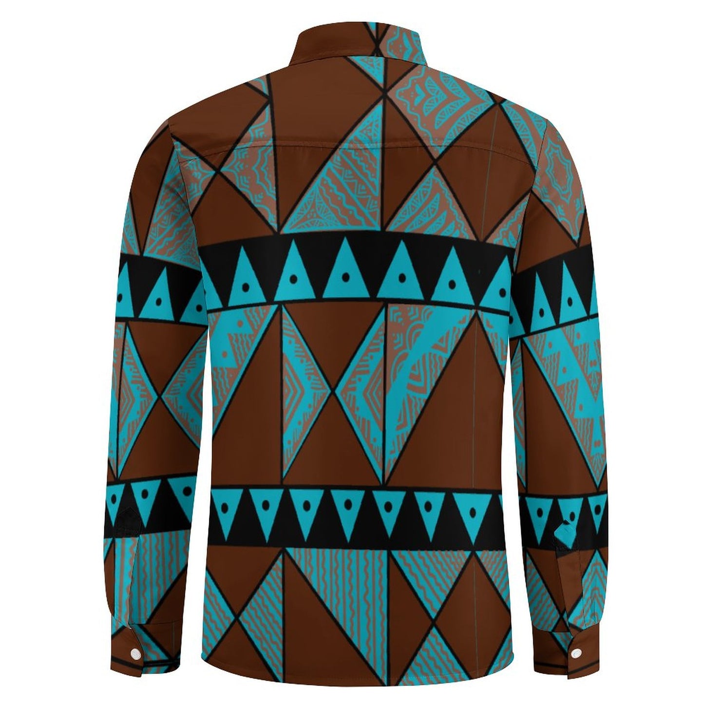 Chemise bleu imprimé gatu