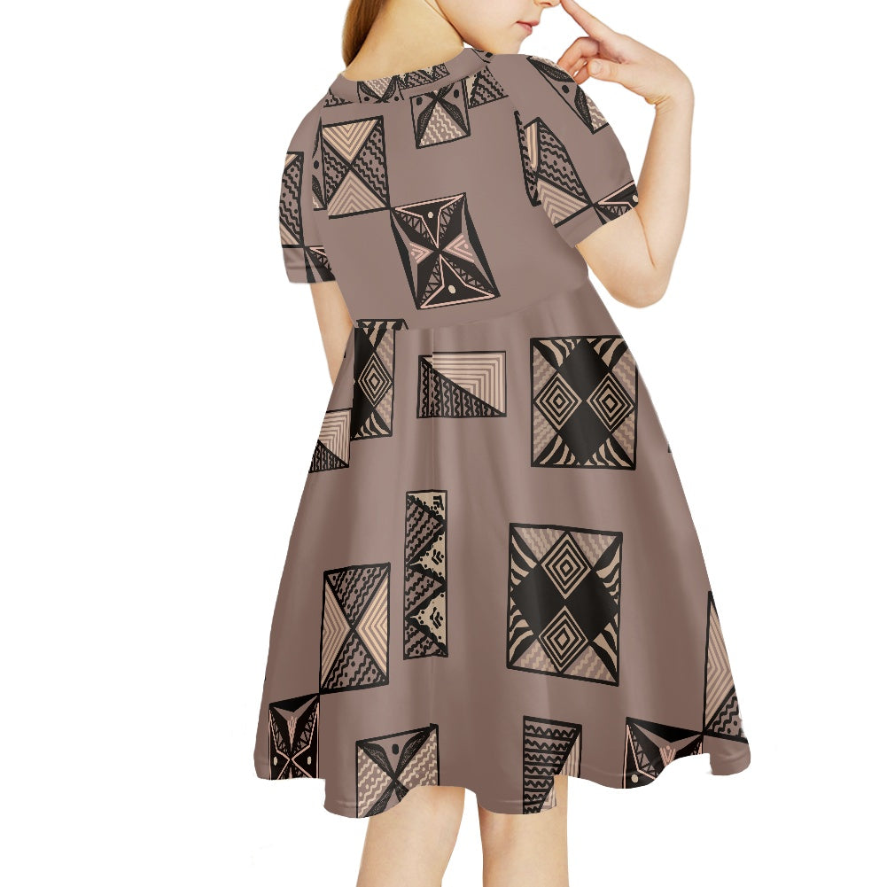 Robe pour petite fille manches courtes gatu