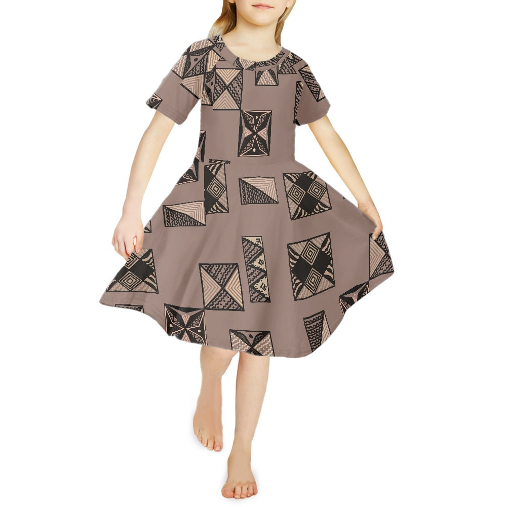 Robe pour petite fille manches courtes gatu