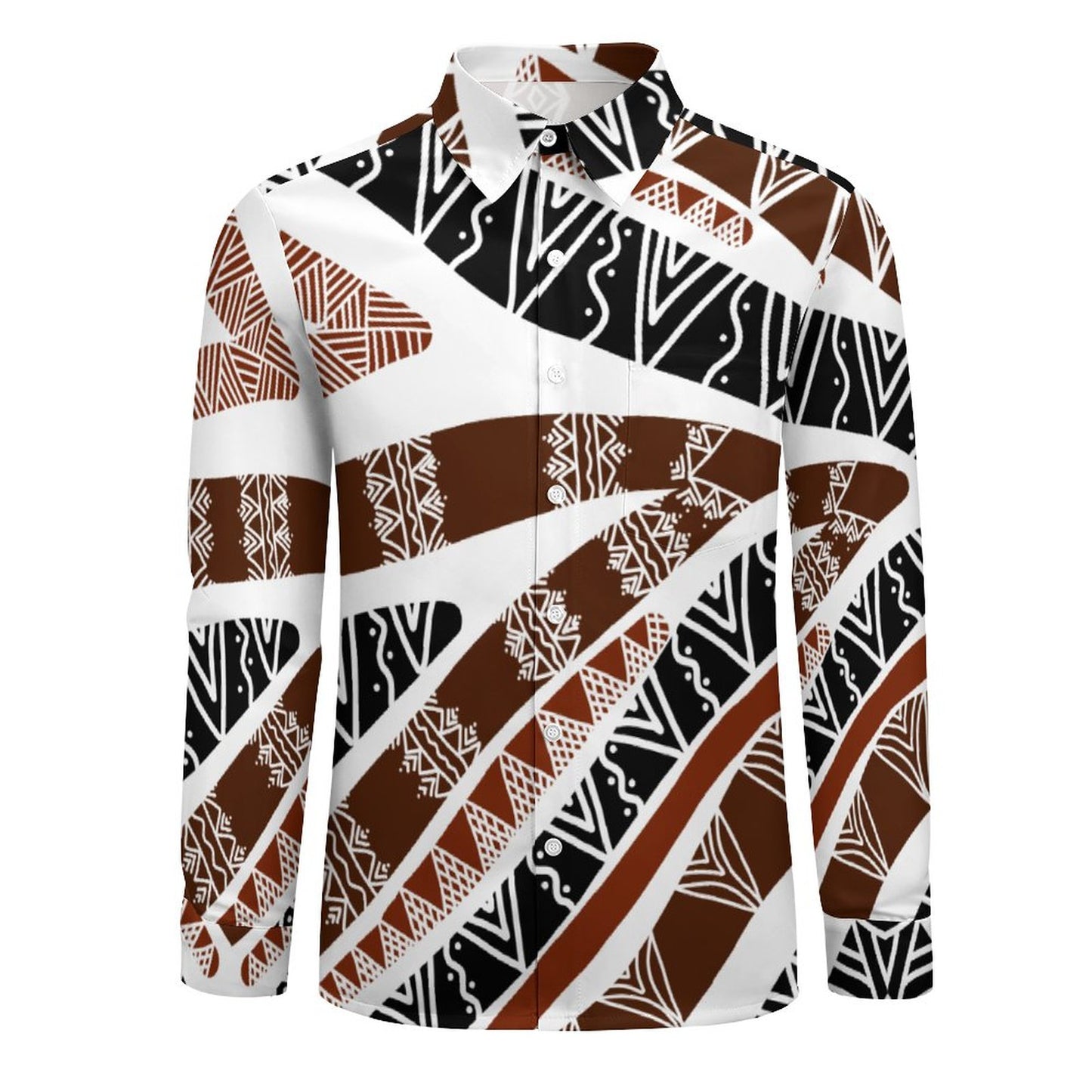 Chemise blanc imprimé gatu