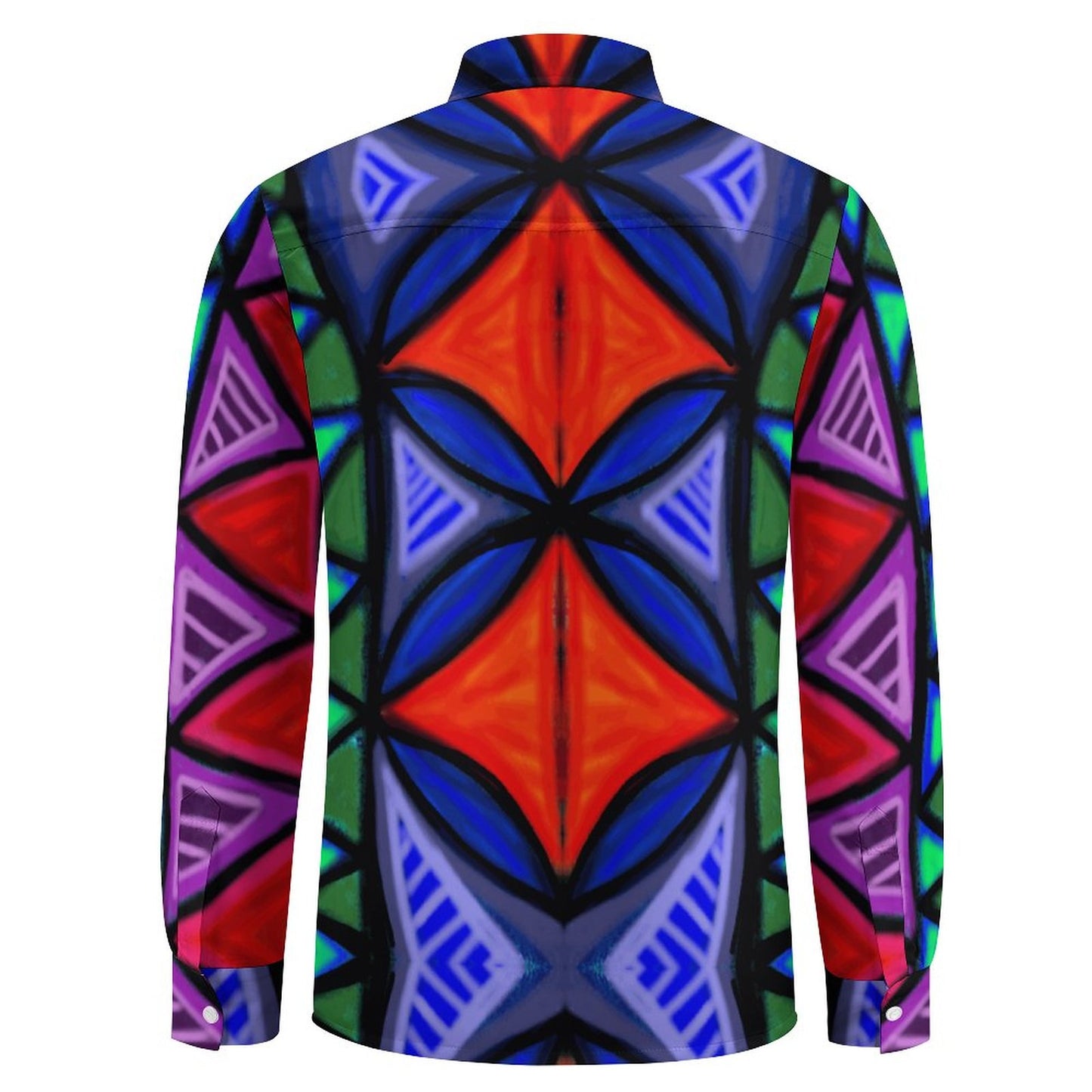 Chemise eva imprimé rouge/bleu
