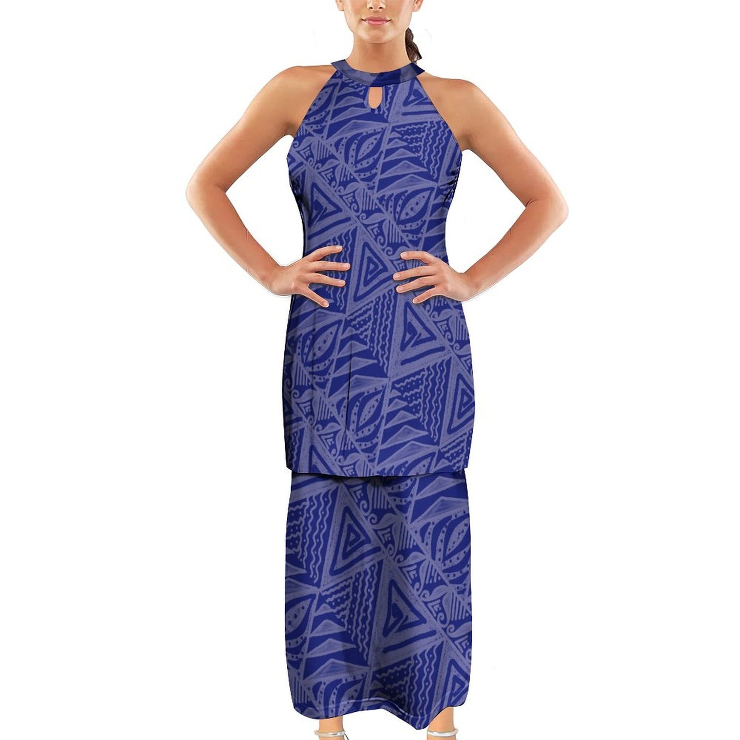 Ensemble orion bleu imprimé gatu
